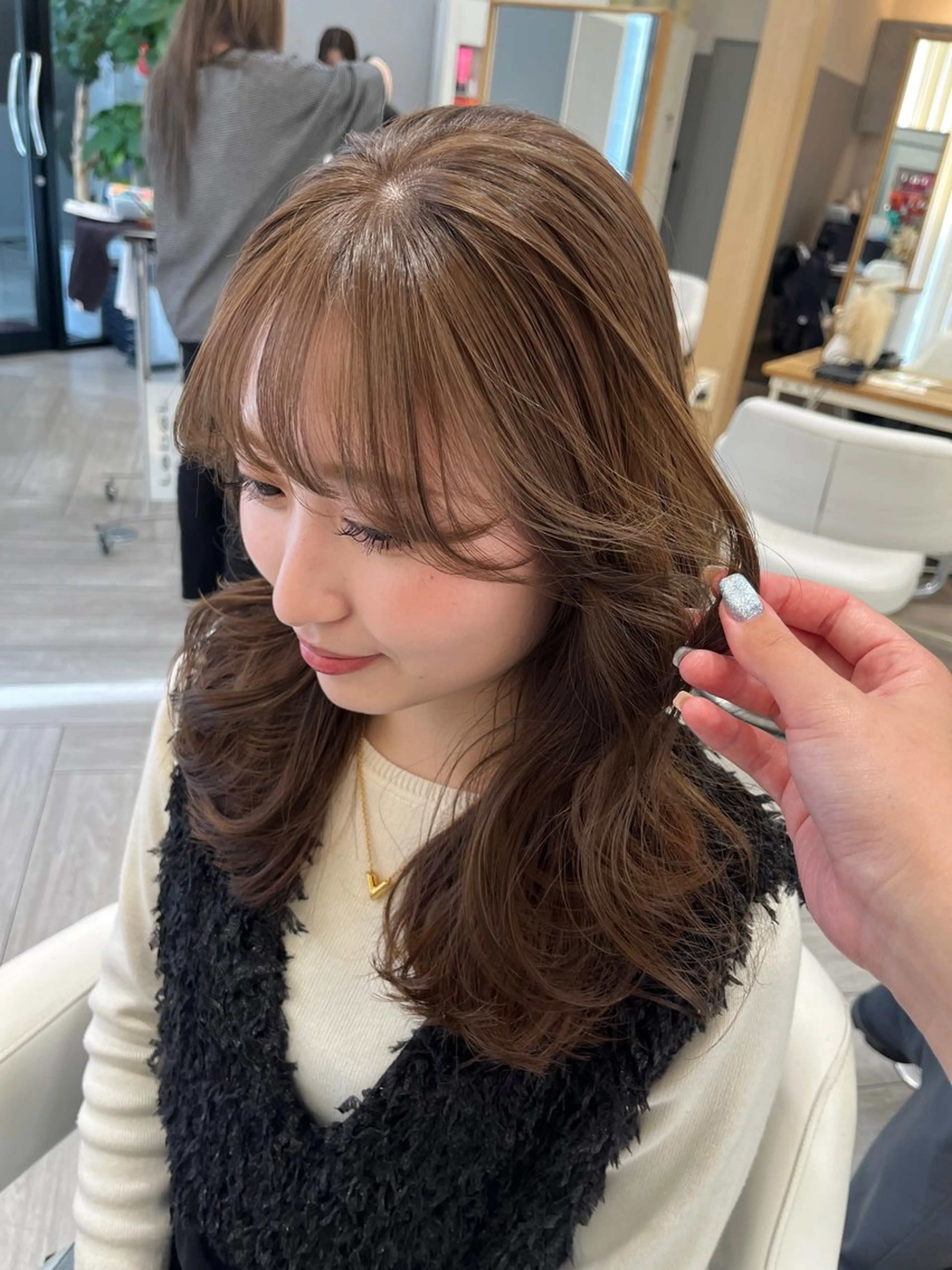 ロング 髪質改善 レイヤーカット 似合わせカット カット ヘアカラー トリートメント AVANCE. chisatoのヘアスタイル