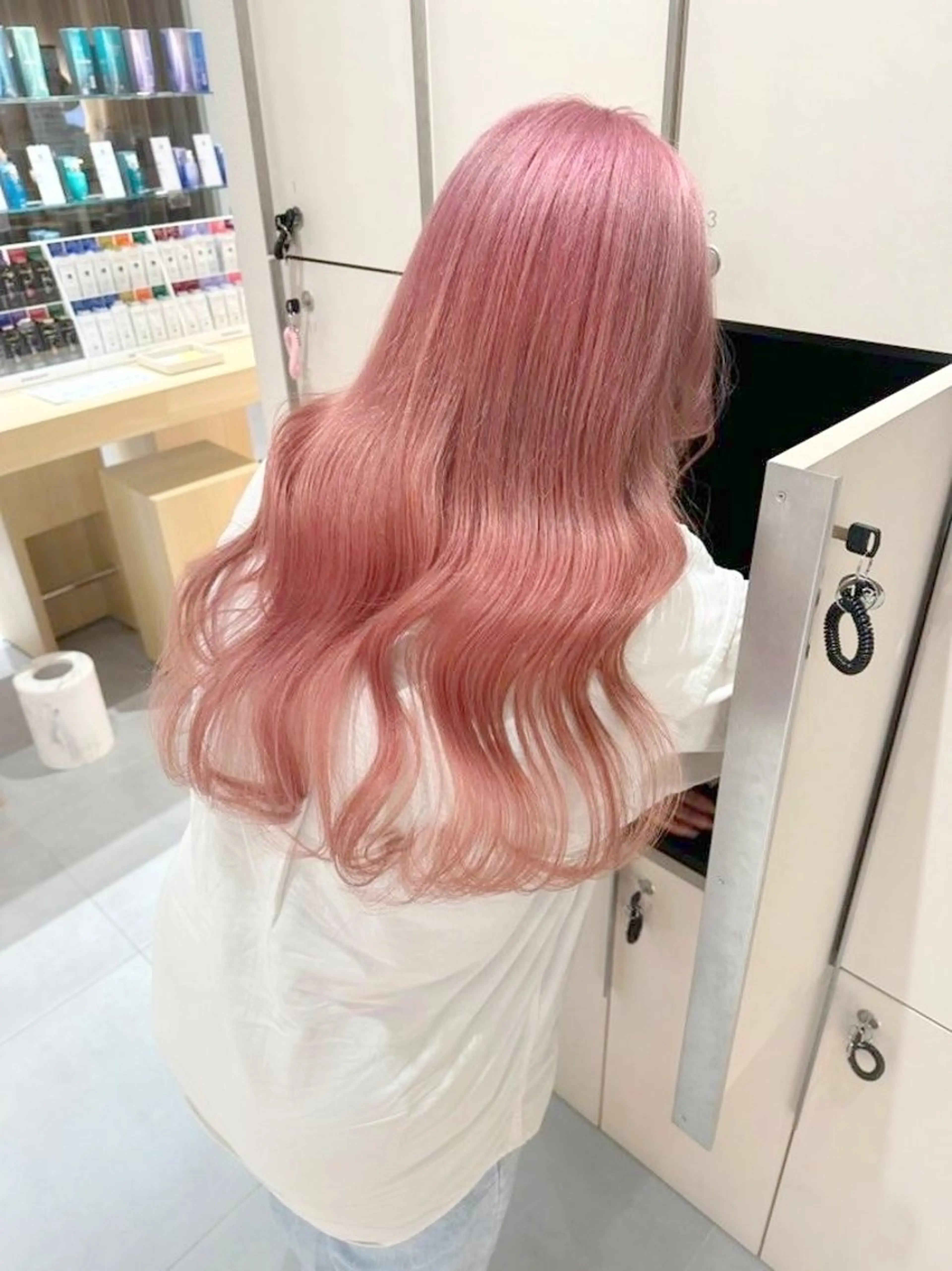 ロング ヘアカラー トリートメント 🫧暖色愛され透明感 🍒カラー千優のヘアスタイル