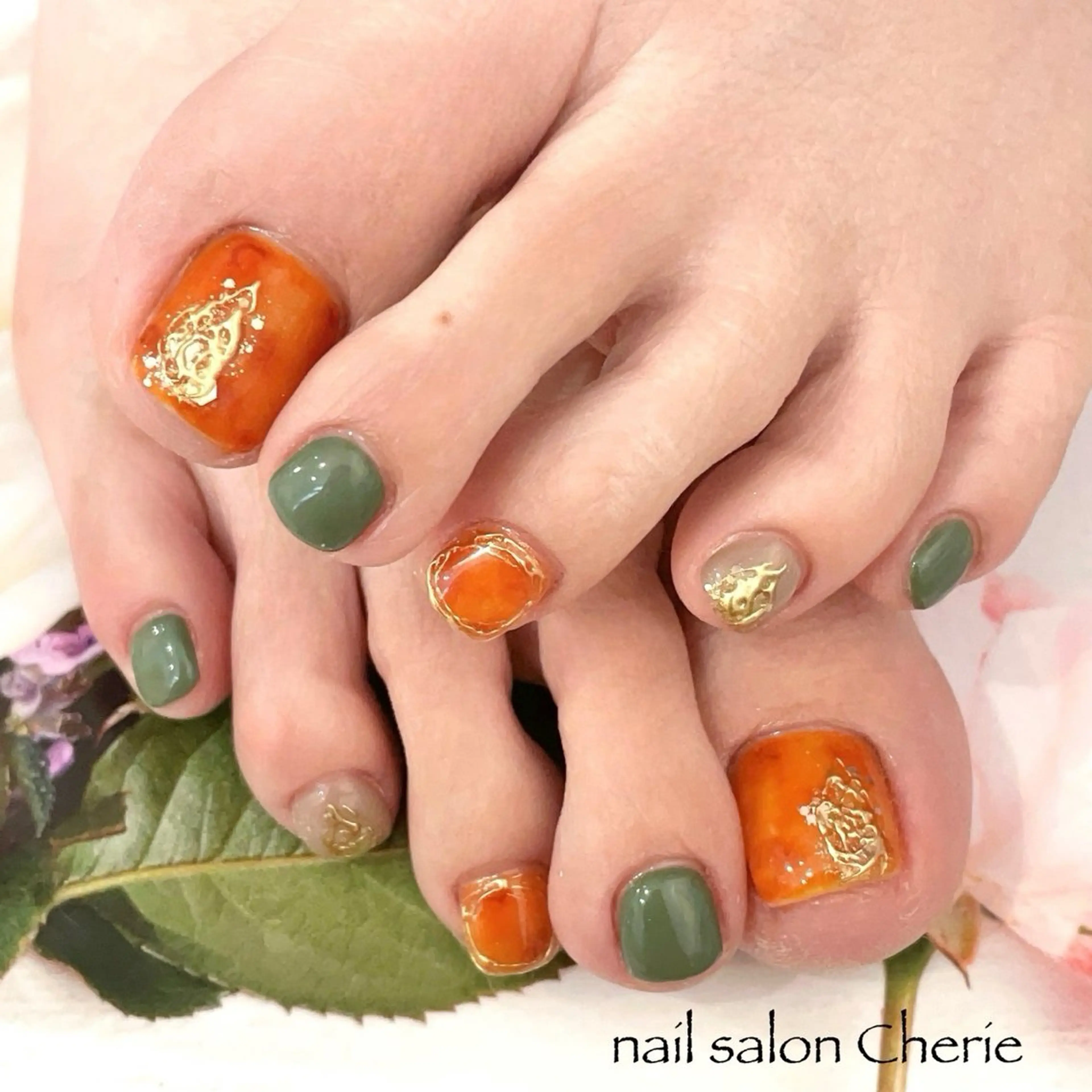 ネイル フットネイル nail salon Cherieのネイルデザイン