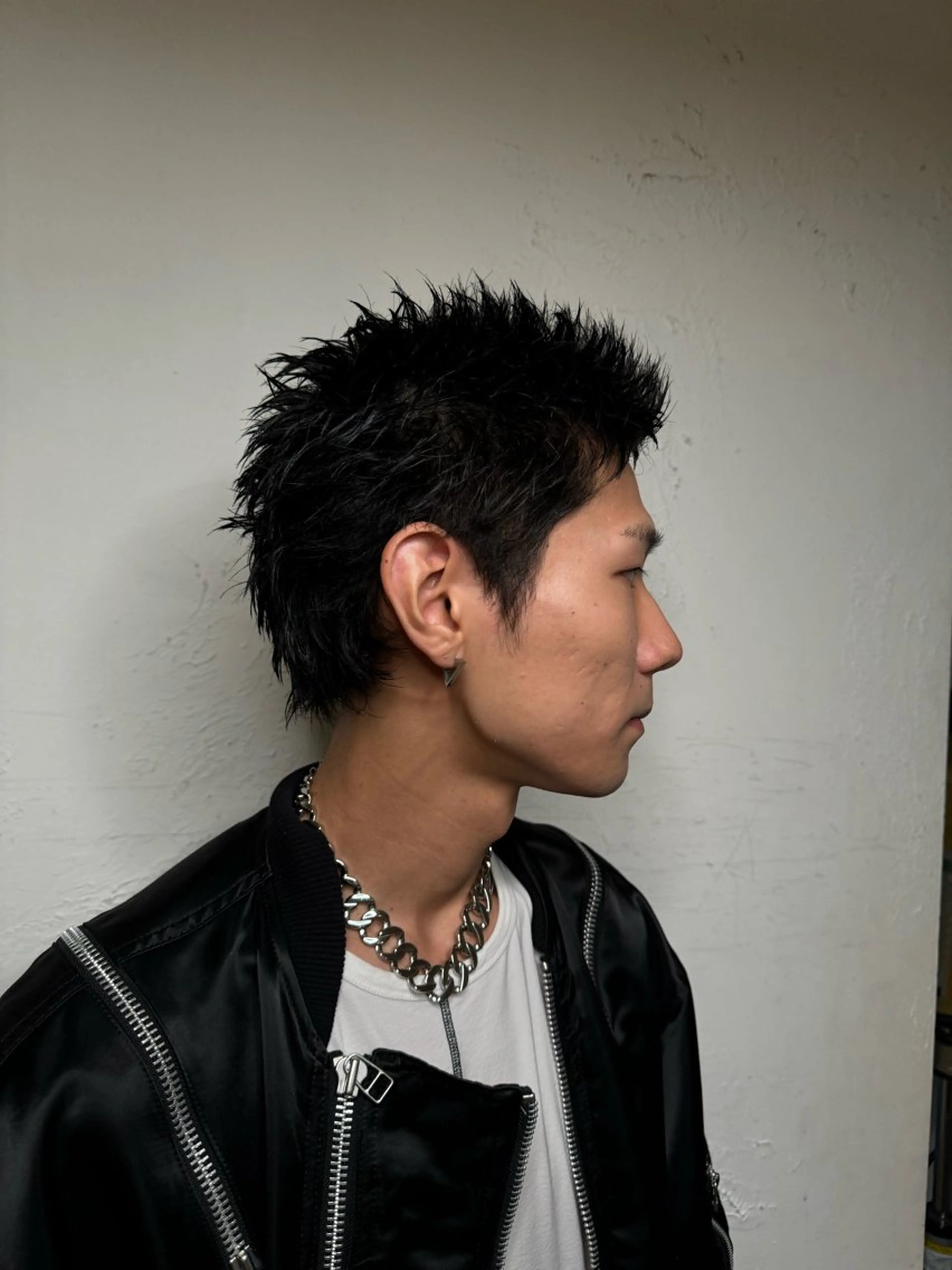 ショート メンズ センターパート ダウンパーマ フェードカット メンズハイライト メンズパーマ カット トリートメント 💈メンズ特化💈 TASUKUのヘアスタイル