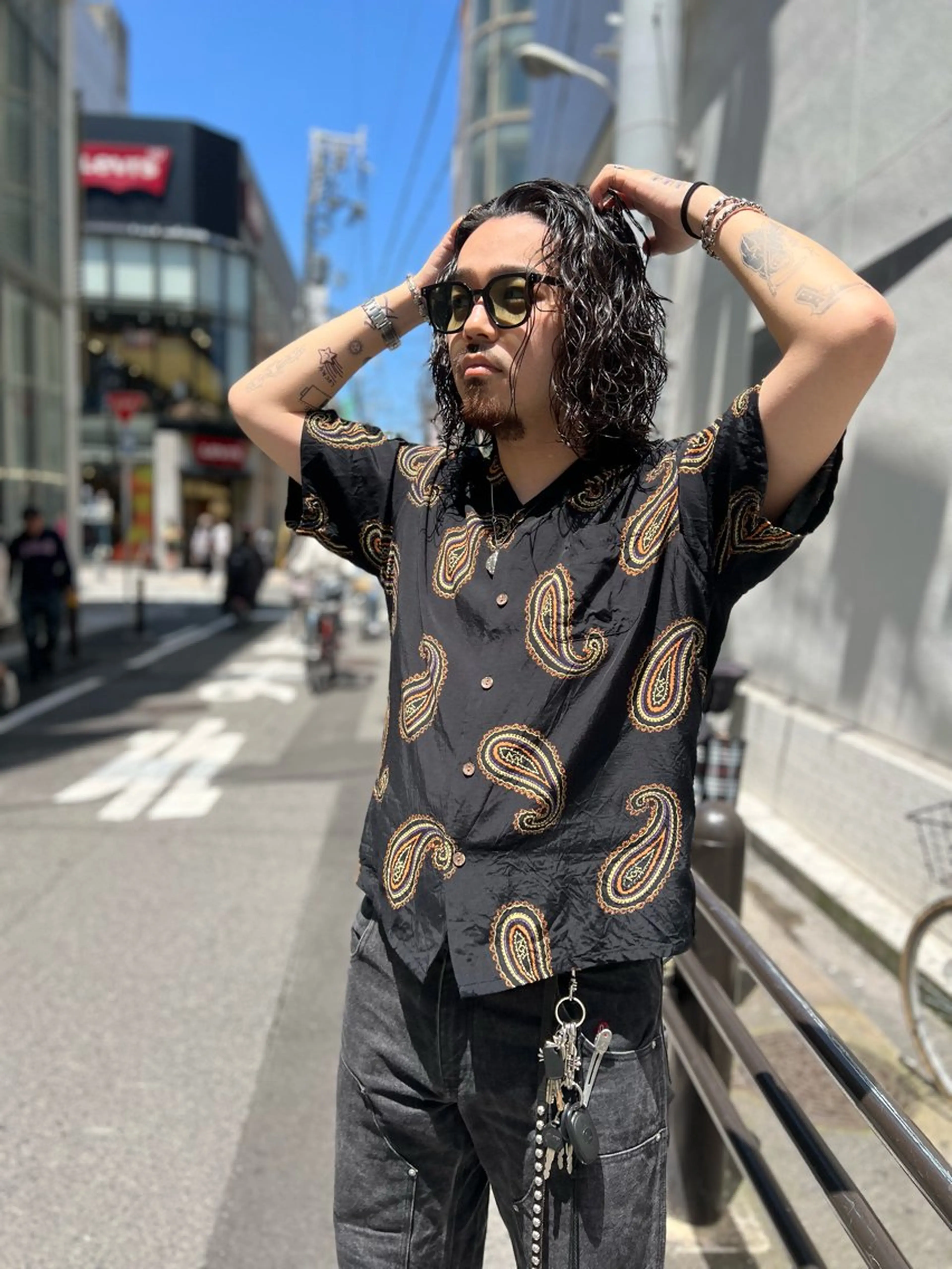 ミディアム パーマ カット パーマ 宮永 智香のヘアスタイル