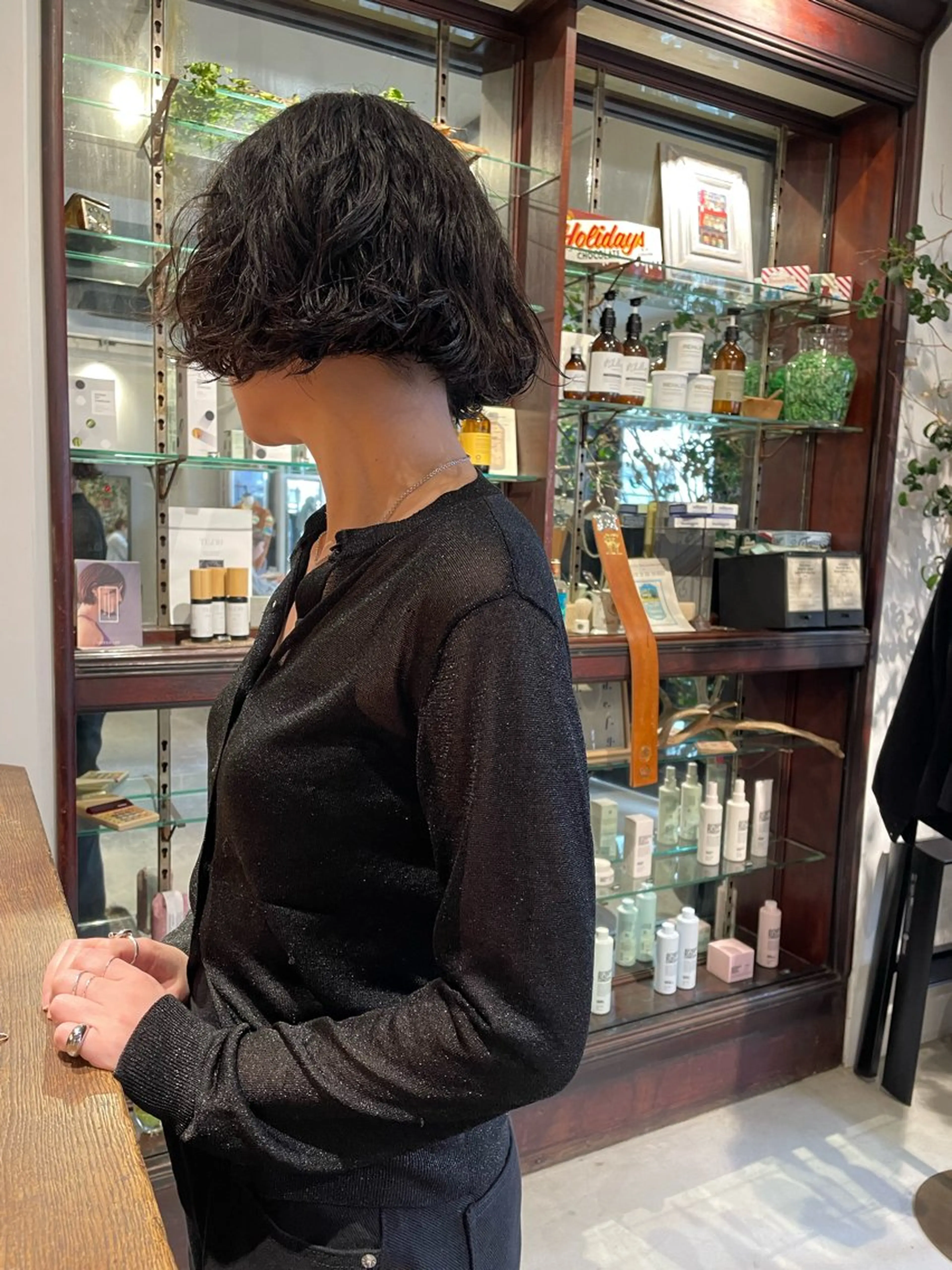 ショート パーマ ボブ カット パーマ トリートメント BANKSIA ボブ専門/草野明郎のヘアスタイル