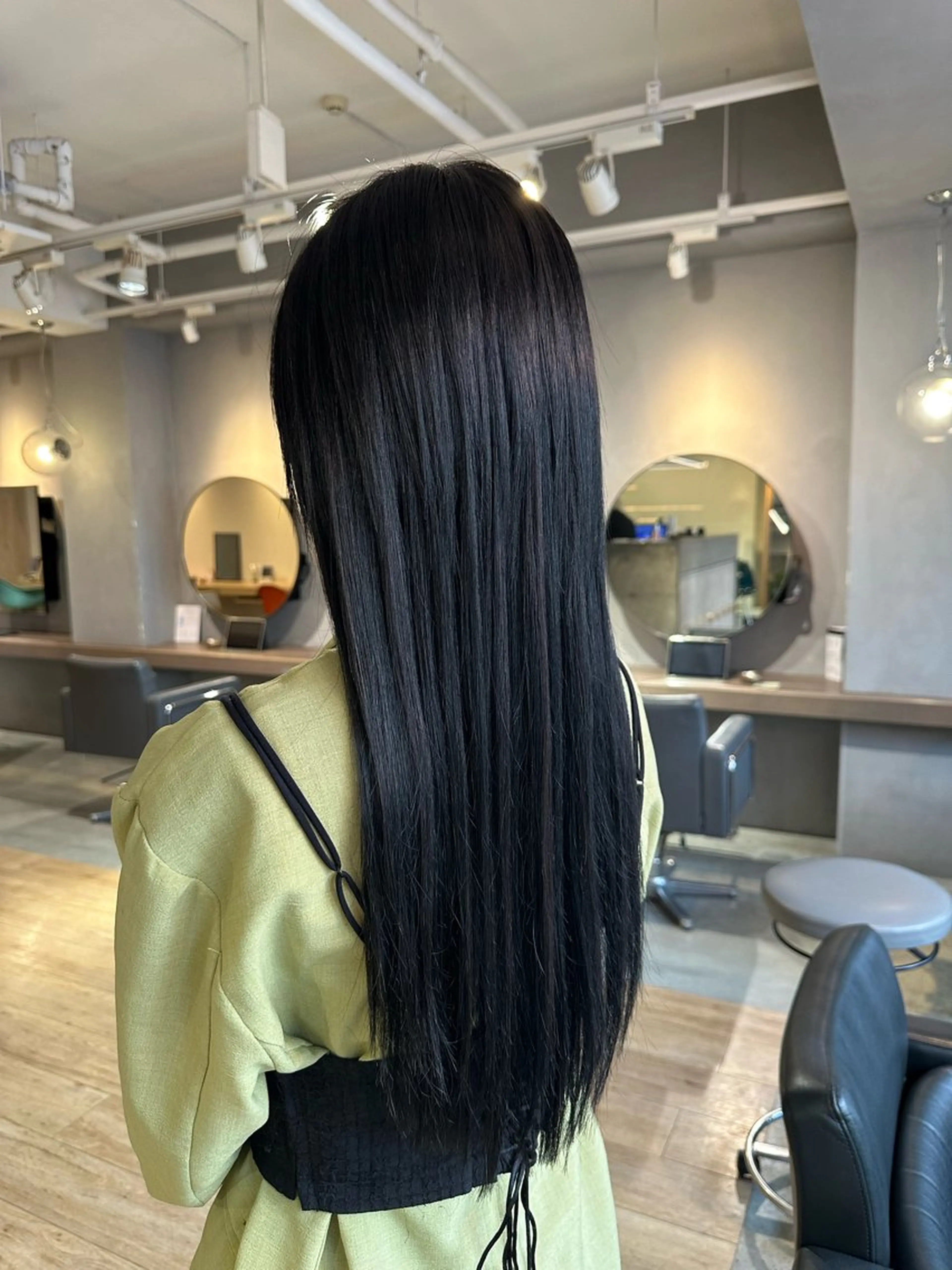 ロング カラー カット ヘアカラー エクステ 美髪・シールエクステ ホソタニリョウコのヘアスタイル