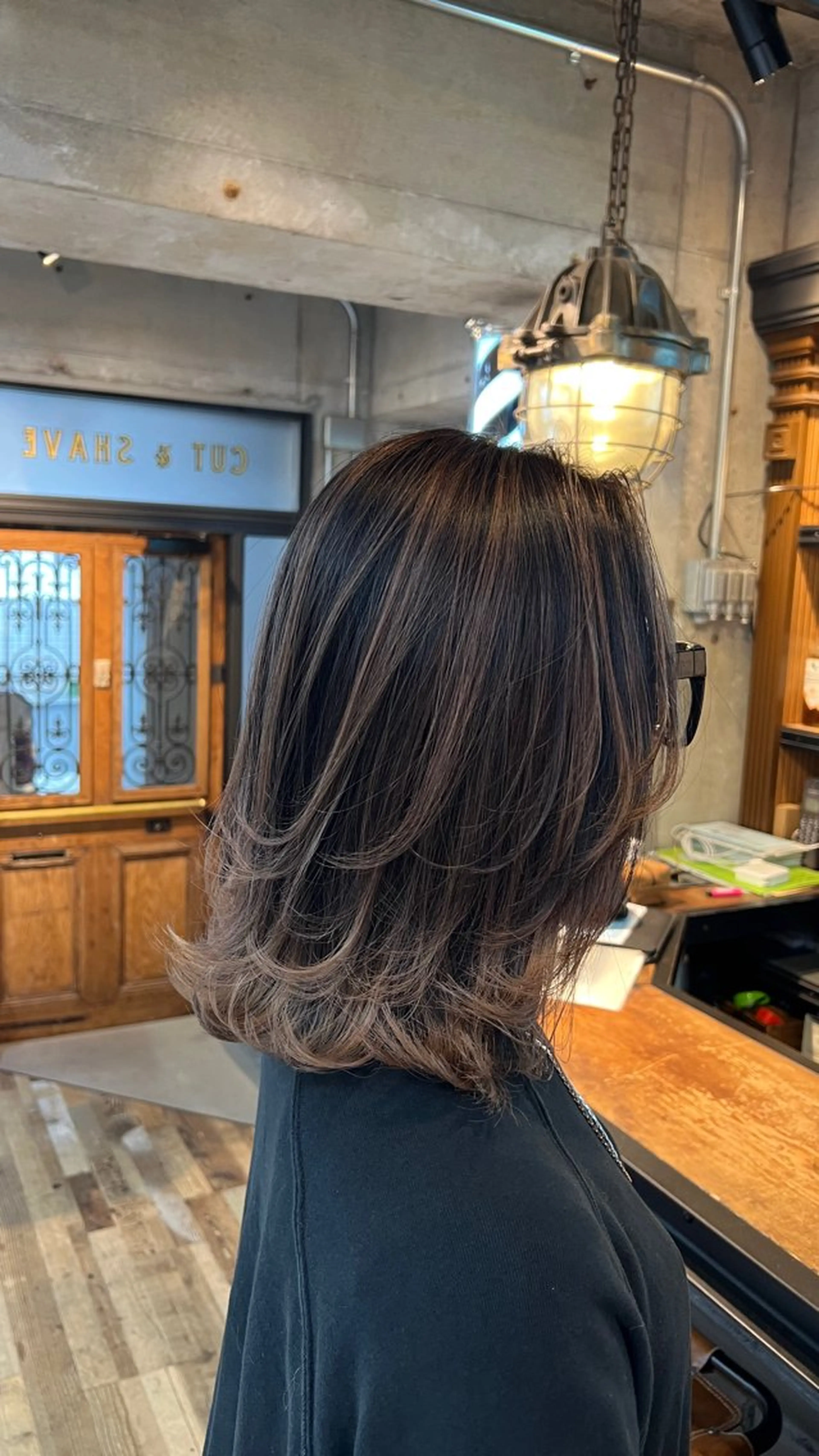 ミディアム 顔周りカット レイヤーカット カット トリートメント 指名No.1💥 ユウトのヘアスタイル