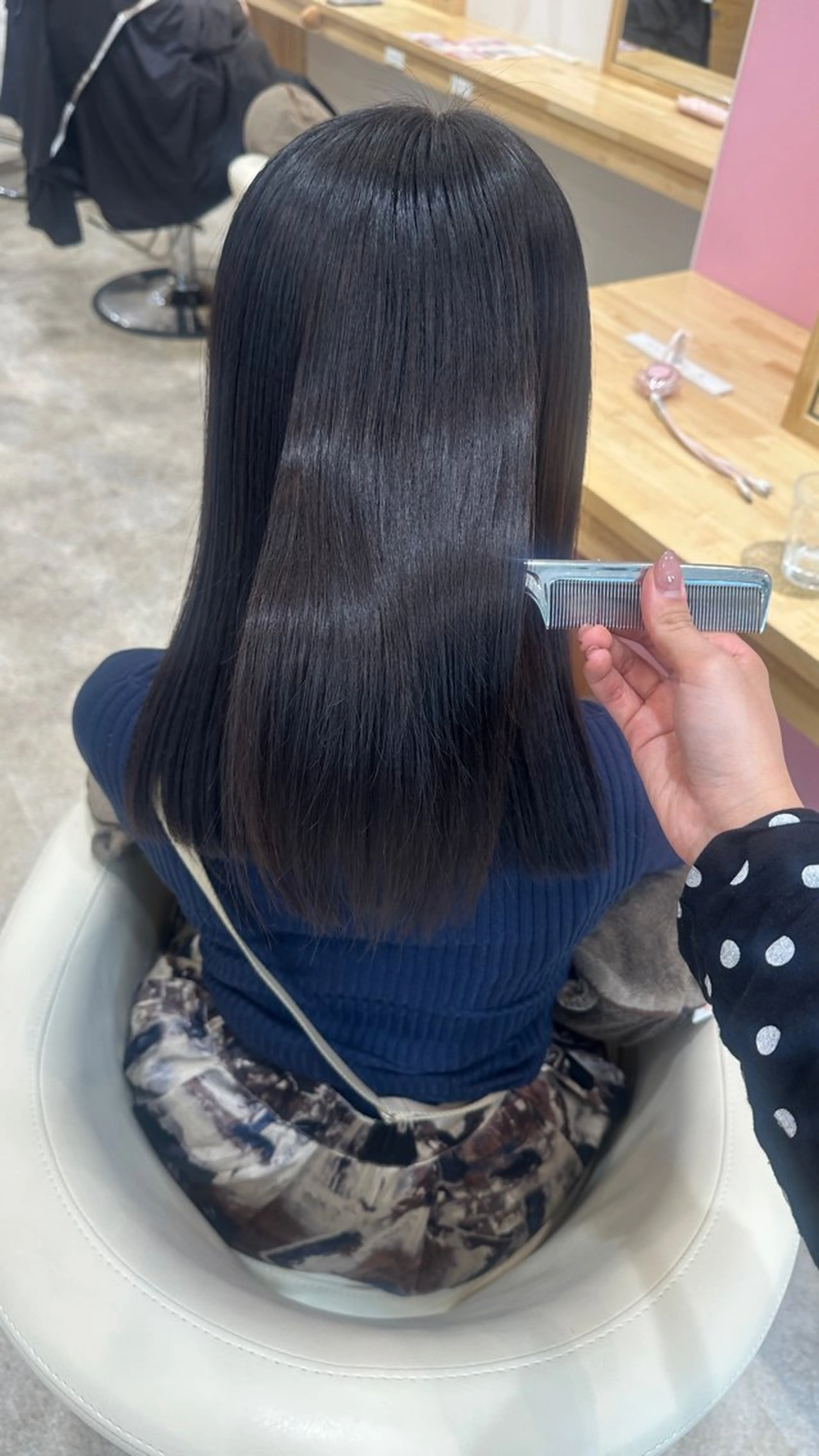 セミロング カラー ヘアカラー トリートメント 暖色系/ブリーチ/ 豊橋/ノア𝜗𝜚のヘアスタイル