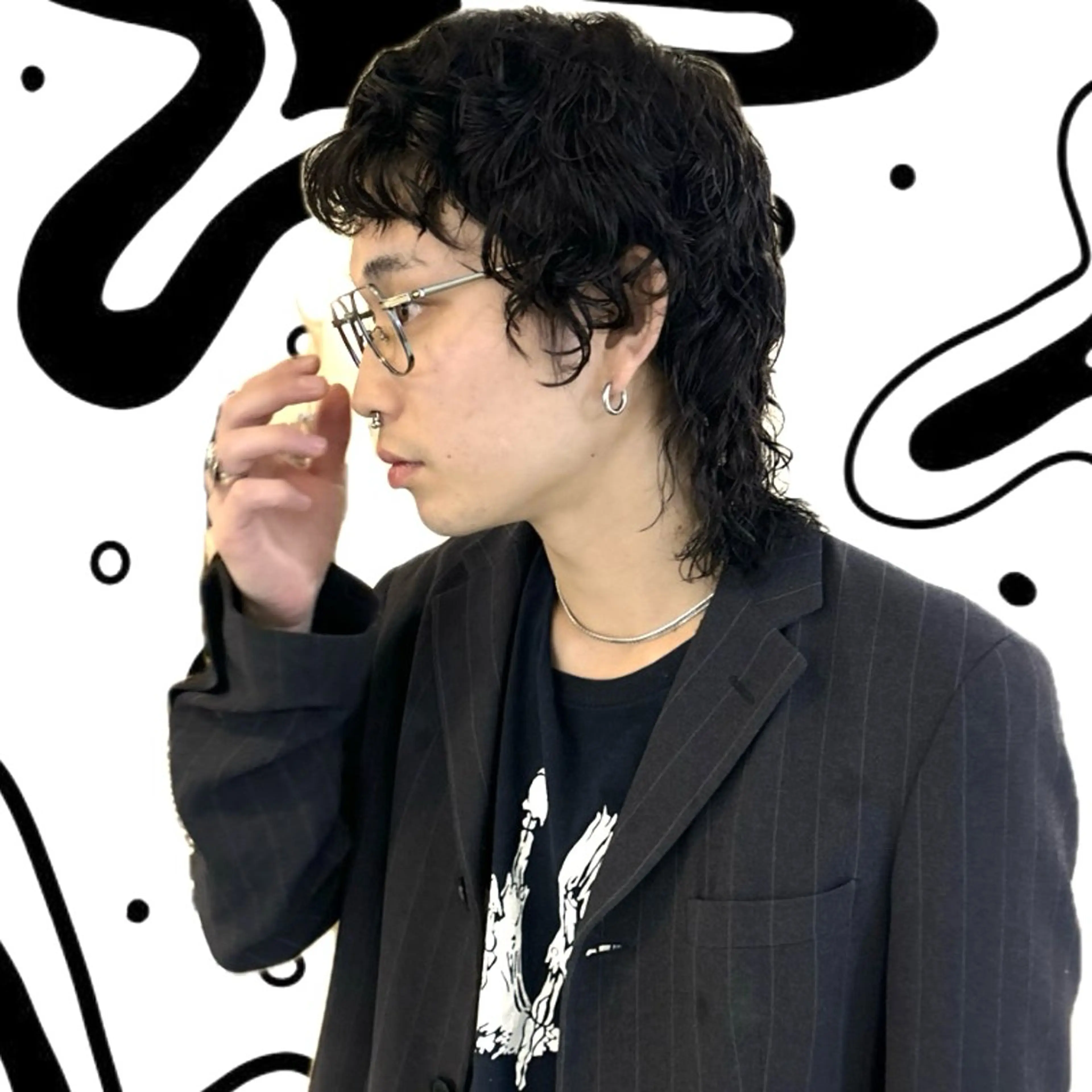 パーマ メンズ カット パーマ Rena✴︎トレンド ×スタンダードMIXのヘアスタイル