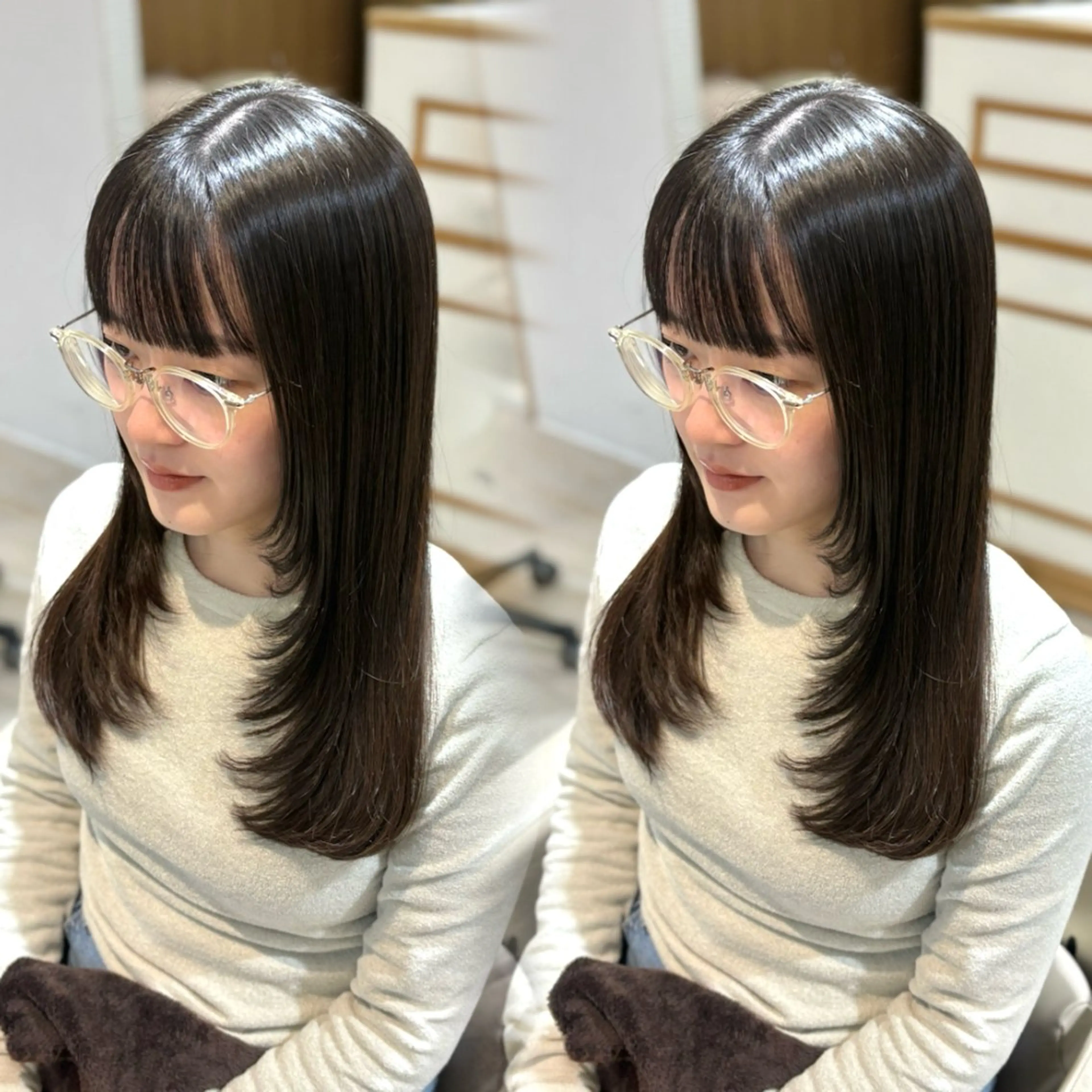 ロング ロングレイヤー レイヤーカット ロング Kurumi 🩰カットモデル募集のヘアスタイル