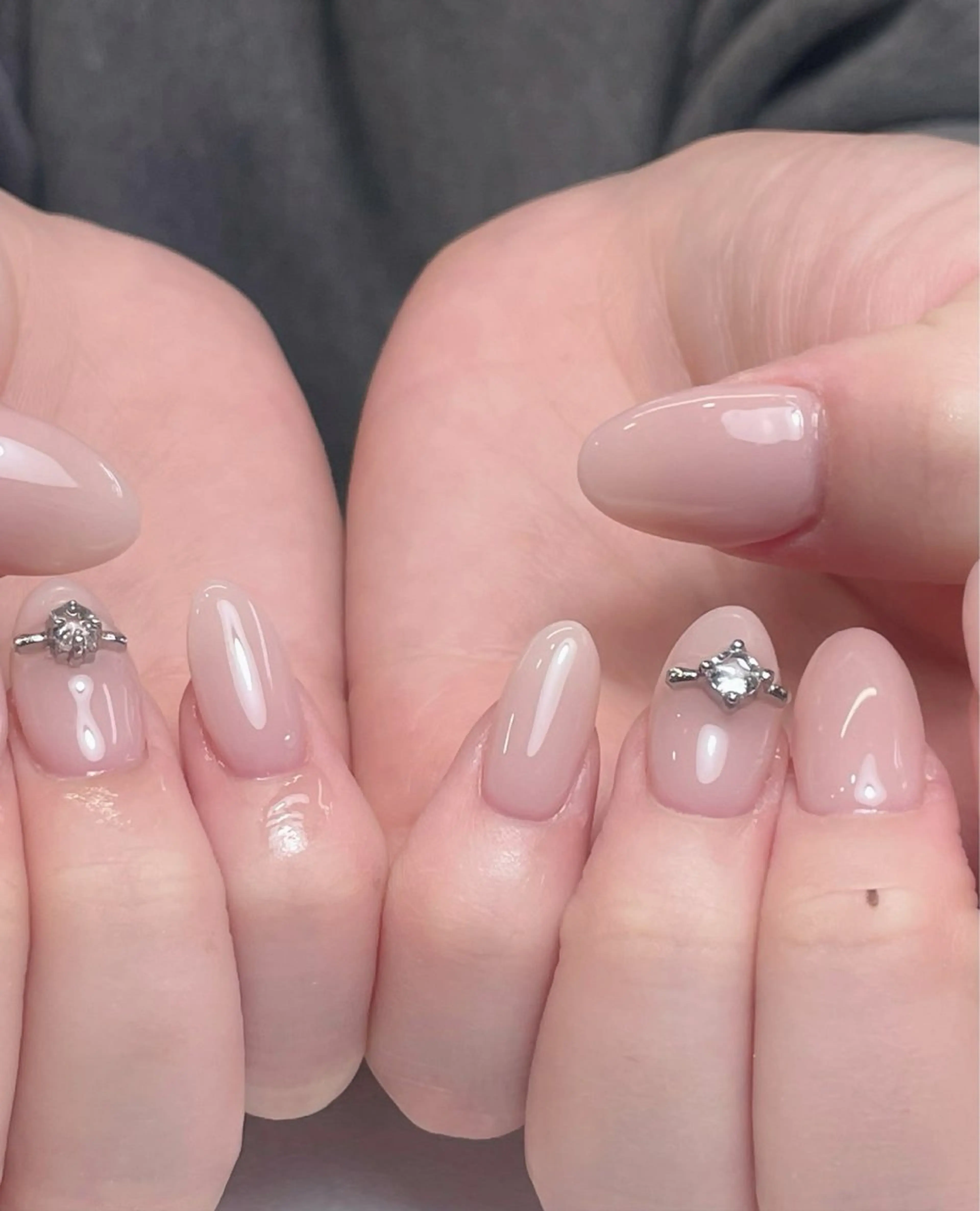 ネイル アートネイル 長さ出し フレンチネイル ジェルネイル ガーリー ハンドネイル 中野駅から2分 MEO NAILのネイルデザイン