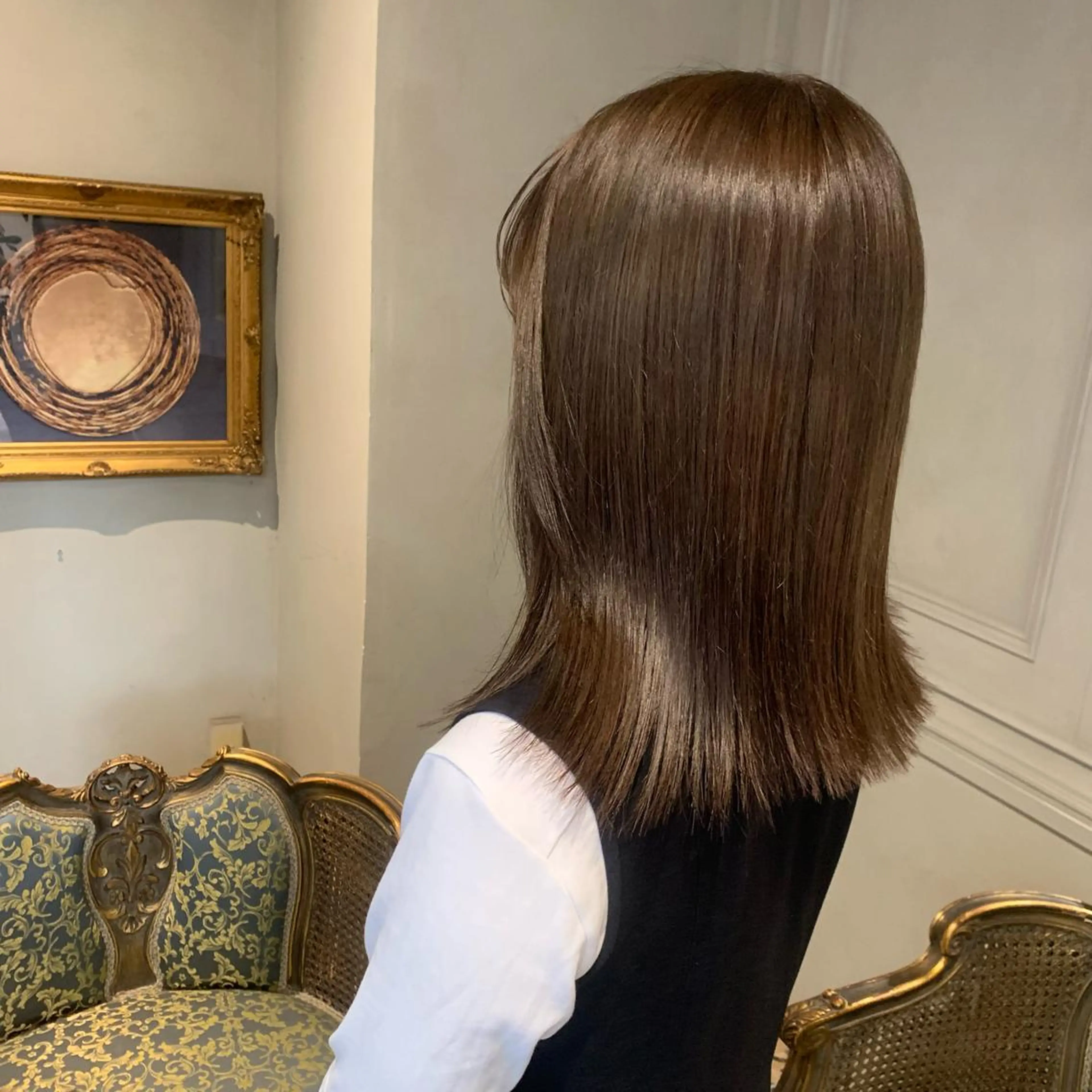 ミディアム カラー ベージュカラー BAROQUE gotou 🌙のヘアスタイル