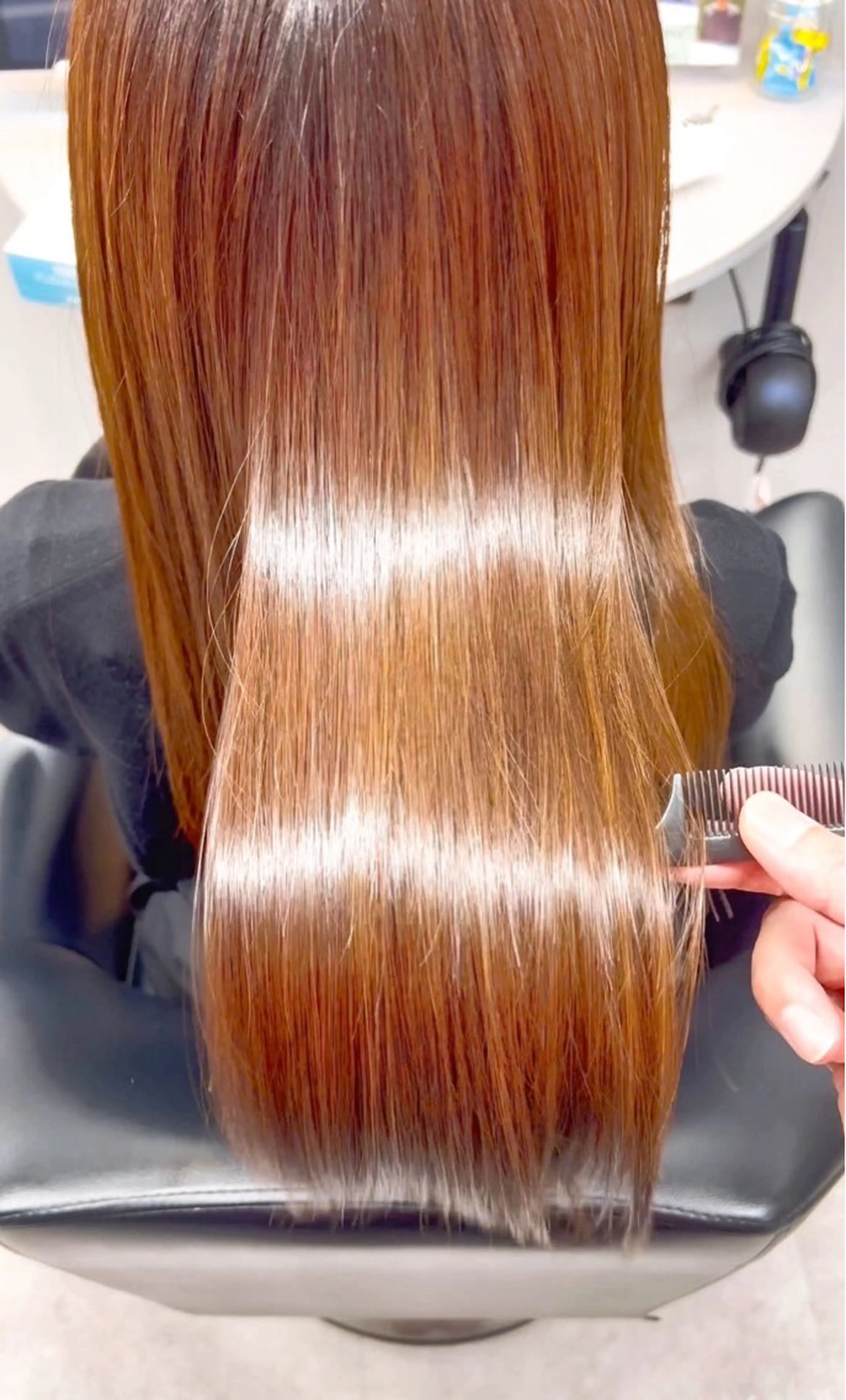 ロング ショートボブ ボブ 髪質改善 縮毛矯正 トリートメント トリートメント ヘッドスパ unlepont 江坂[髪質改善]🪽のヘアスタイル