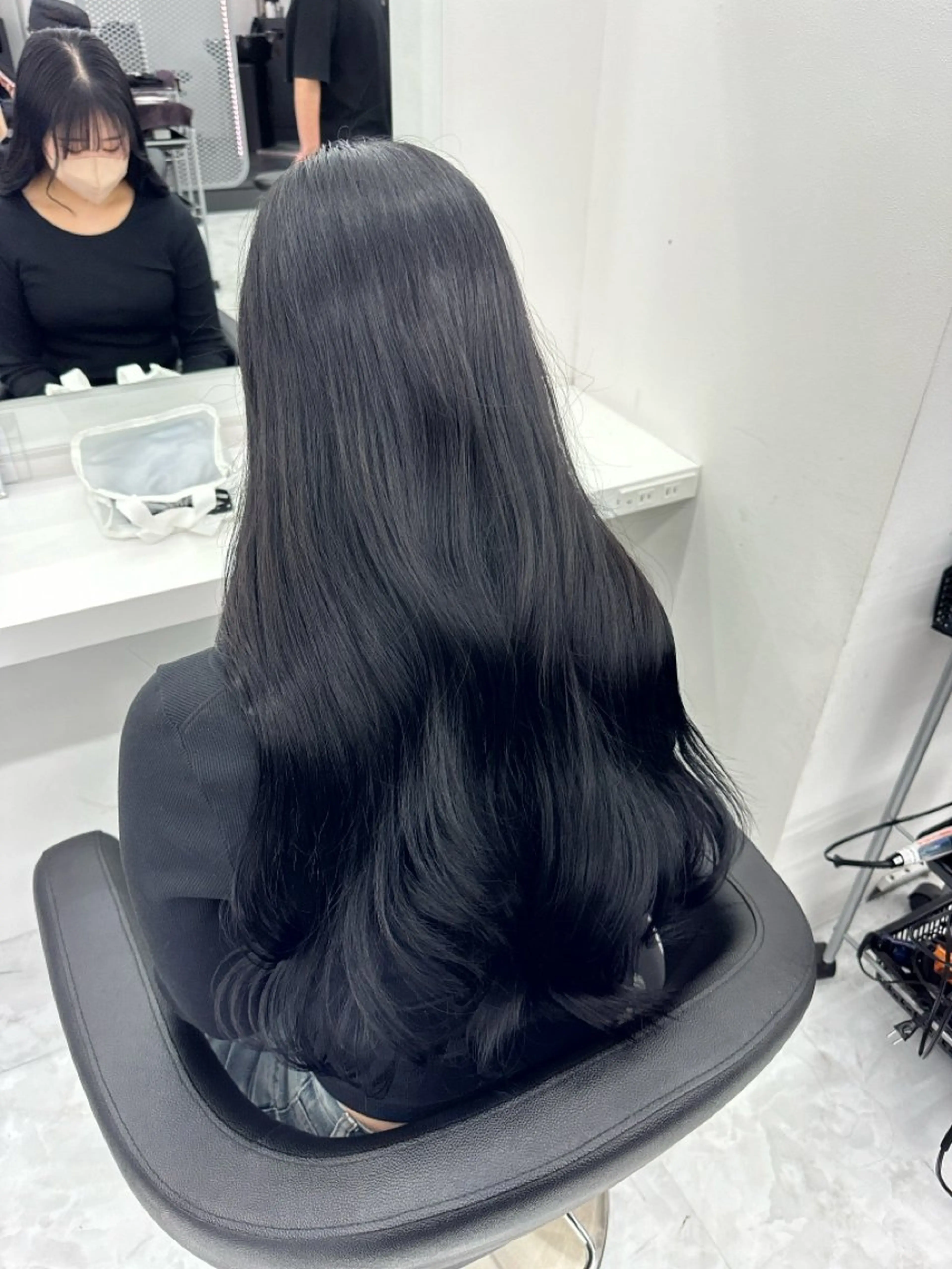 ロング カラー パーマ ヘアアレンジ メンズ キッズ ♥️韓国ヘア レイヤー♥️ゆりのヘアスタイル