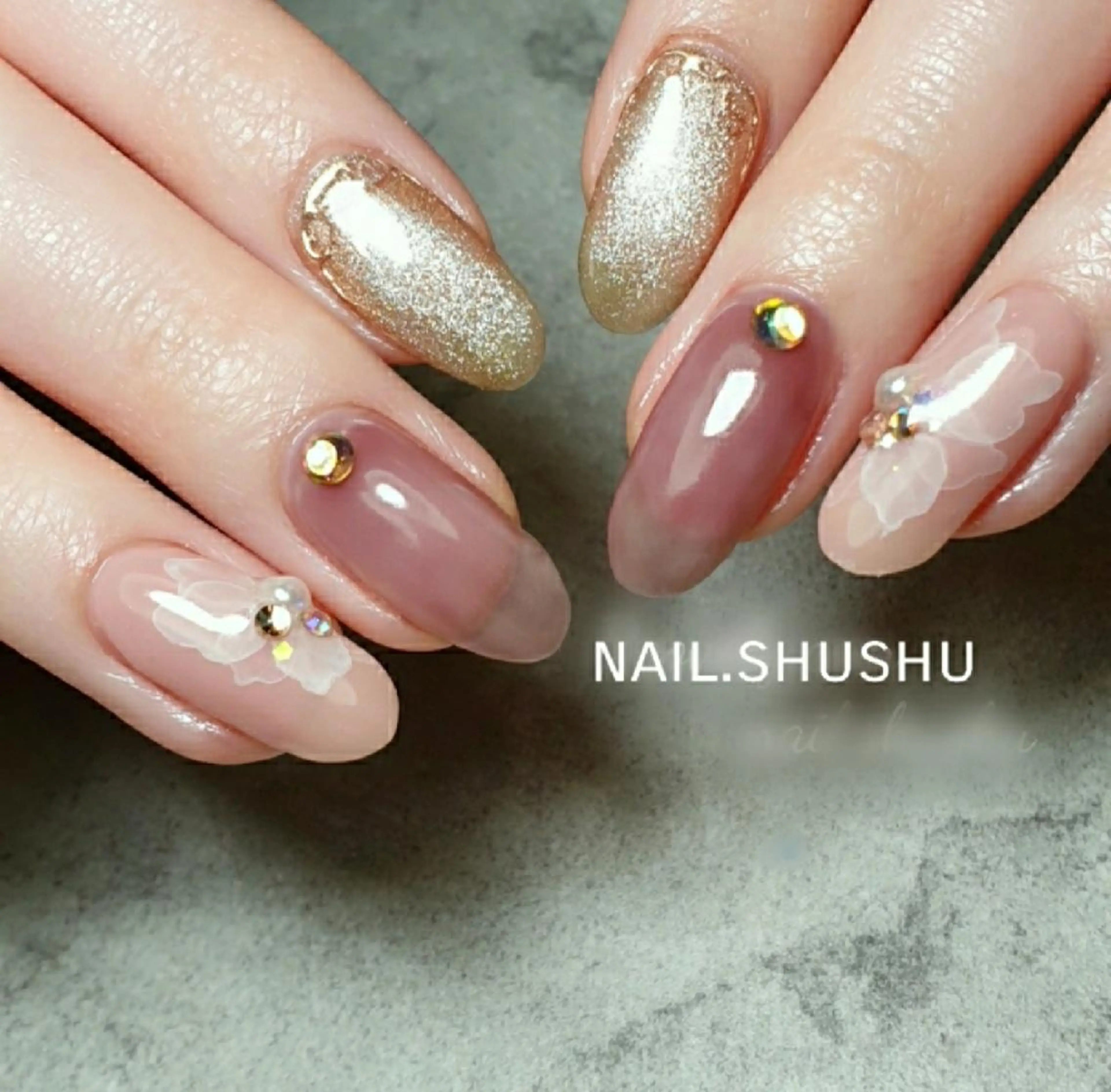 ネイル アートネイル ハンドネイル 3dパーツ/流行り 👧shushu❤️のネイルデザイン