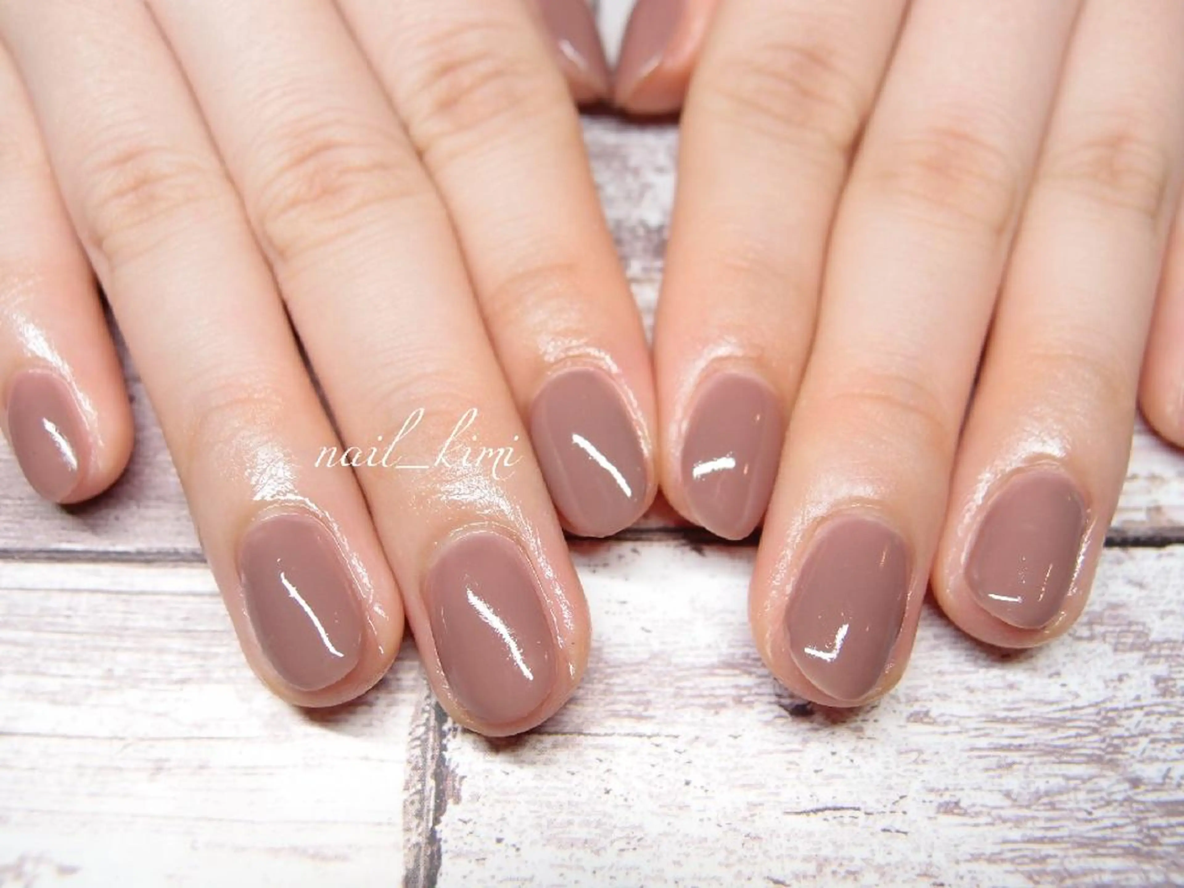 ネイル ブラウン パープル ConneQt所属・ETHOSENSE. kimikaのネイルデザイン