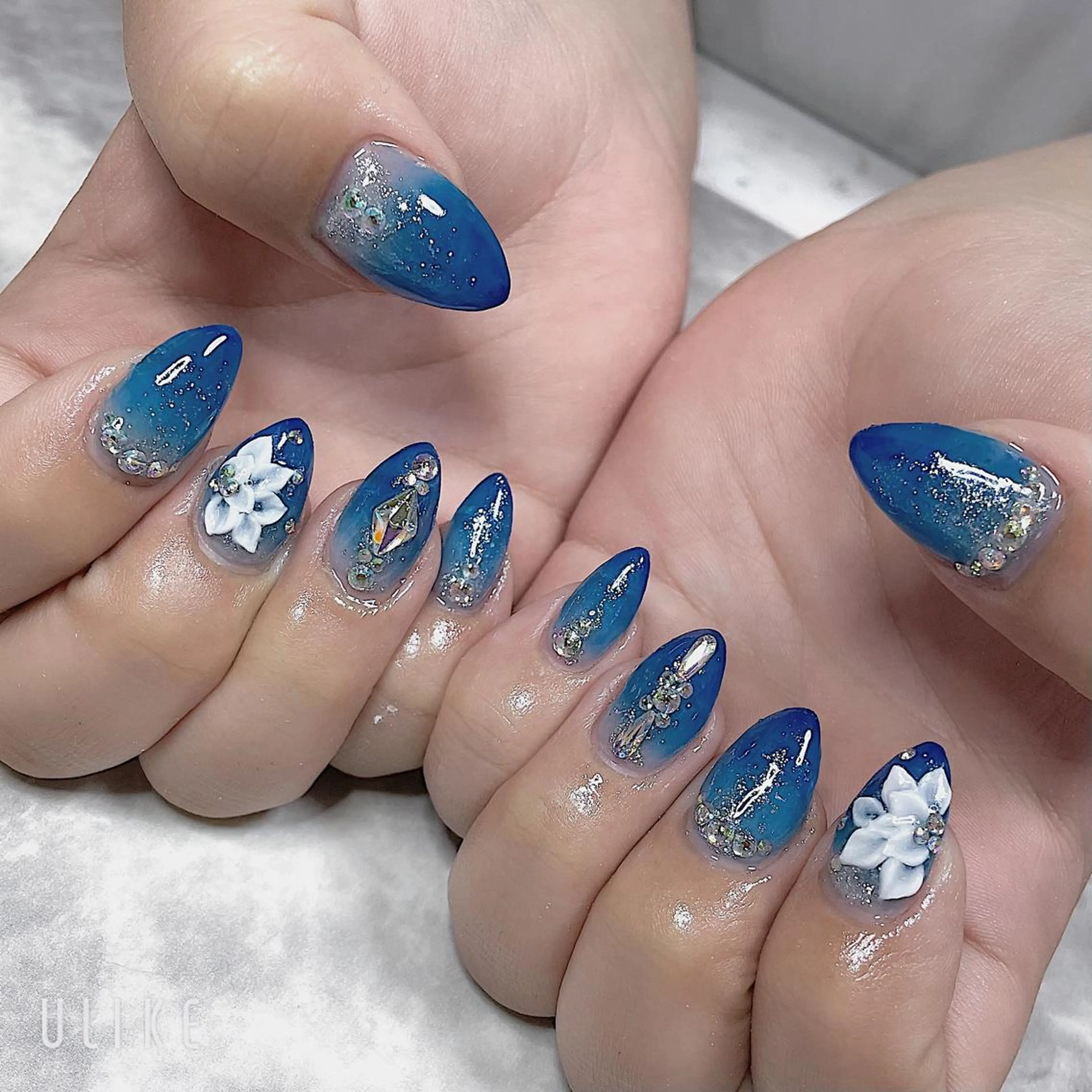 ネイル アートネイル 長さ出し ジェルネイル スカルプネイル 春ネイル ハンドネイル SYU'NAIL /YUKIのネイルデザイン