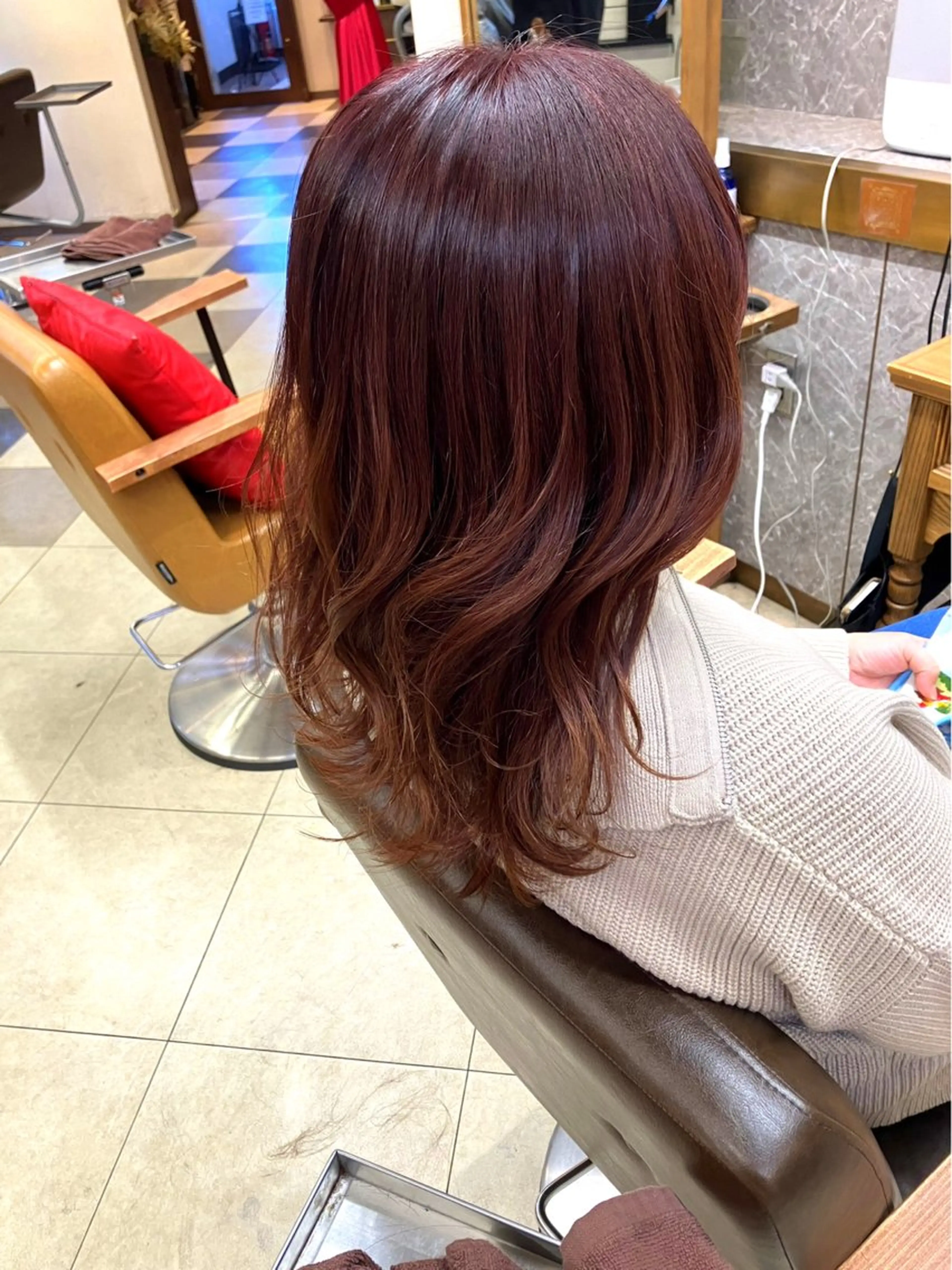 ロング 阿部 雲母のヘアスタイル