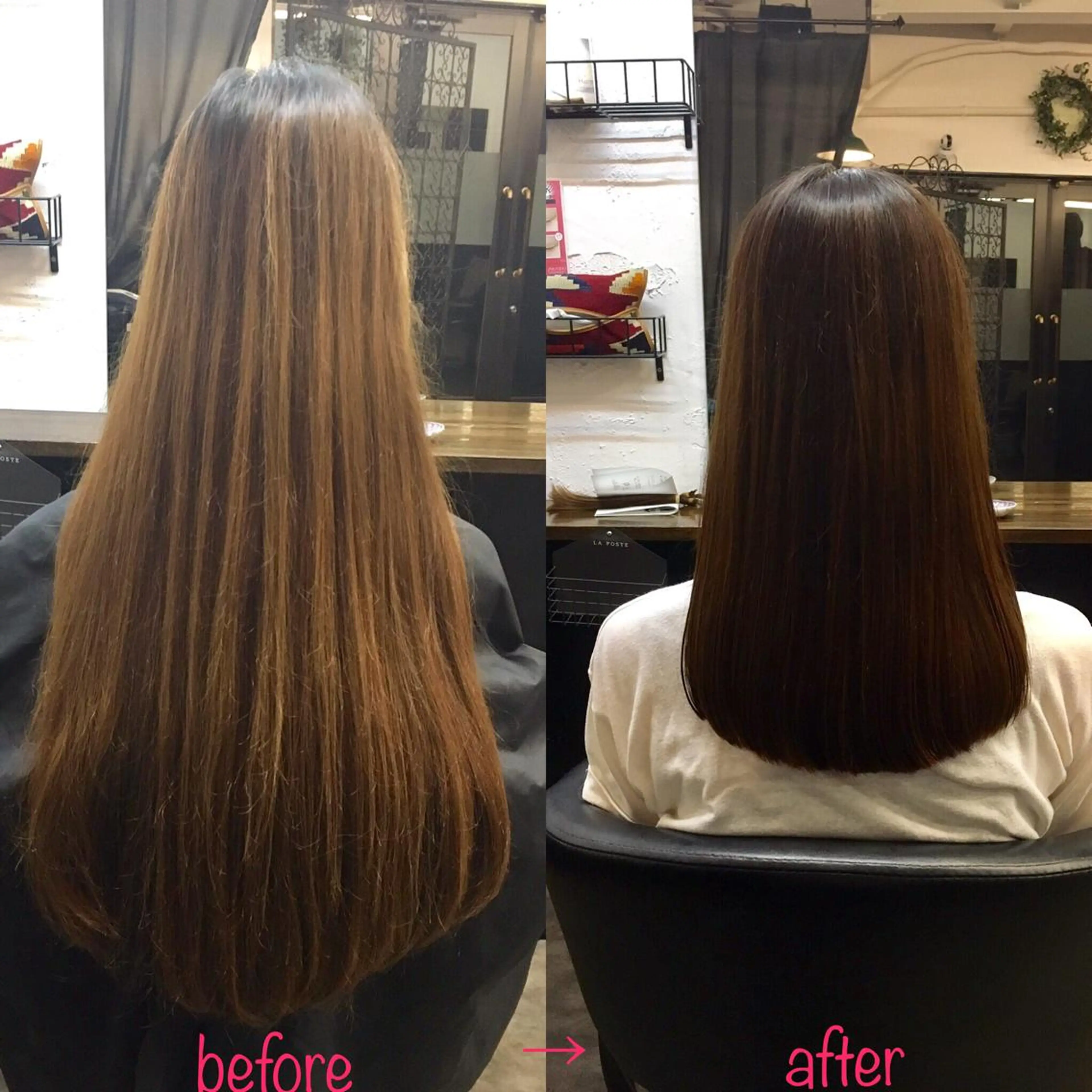 ロング カラー 髪質改善 縮毛矯正&髪質改善 MAILHAIRのヘアスタイル