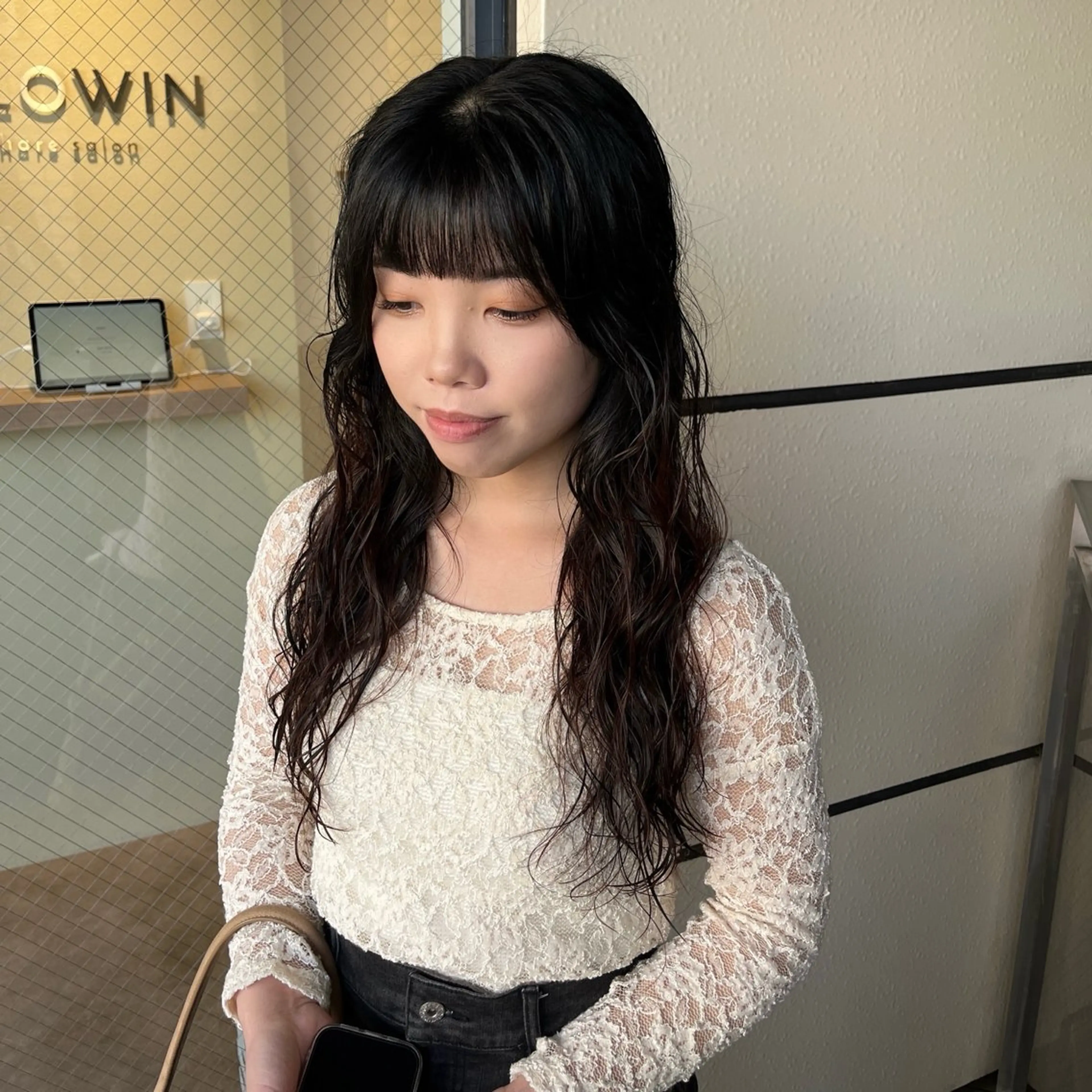 ロング パーマ レイヤーカット トリートメント カット パーマ トリートメント 髪質改善カラー/ボブ 🌻Mutsumiのヘアスタイル