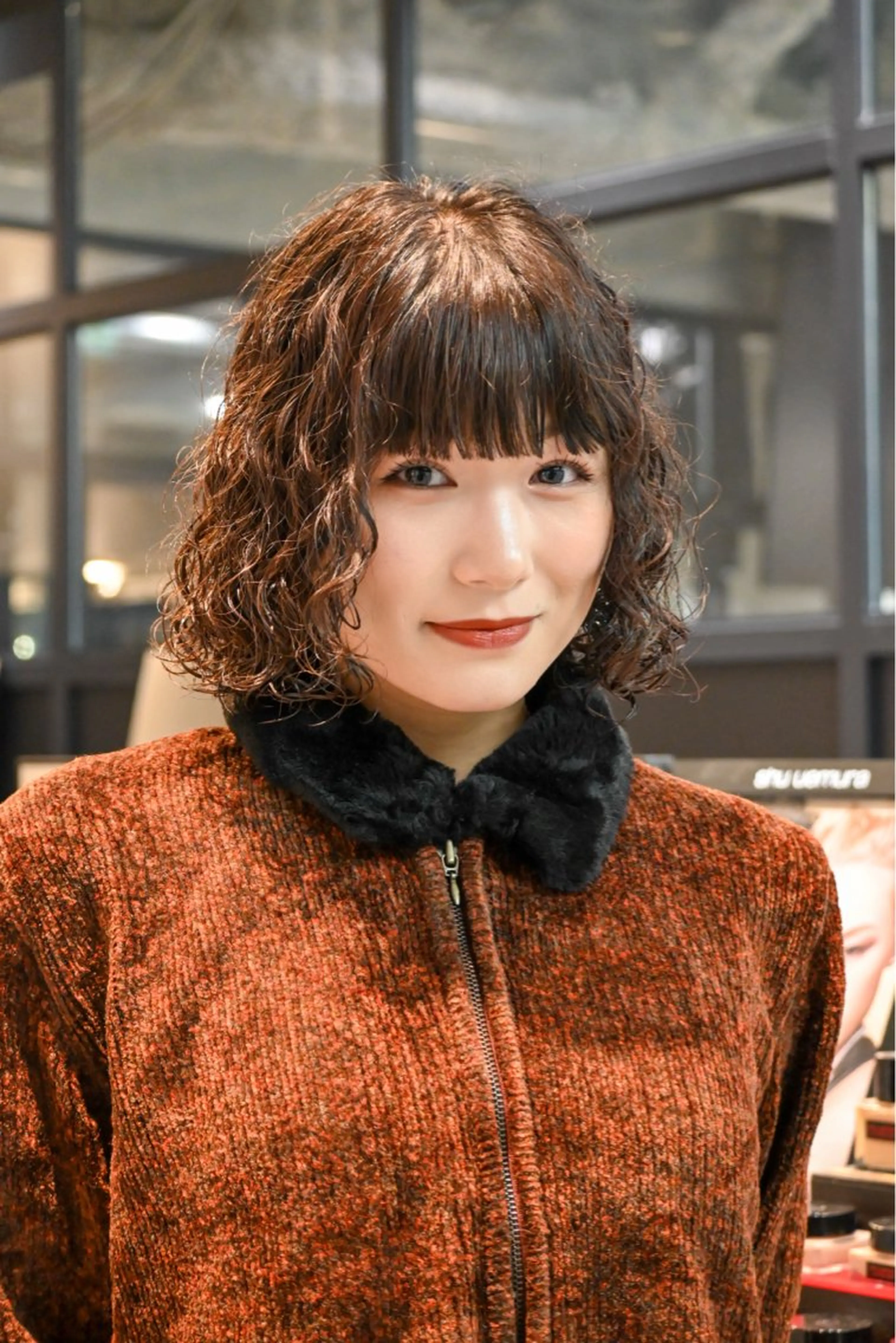 ミディアム パーマ 小田 晃瑛のヘアスタイル