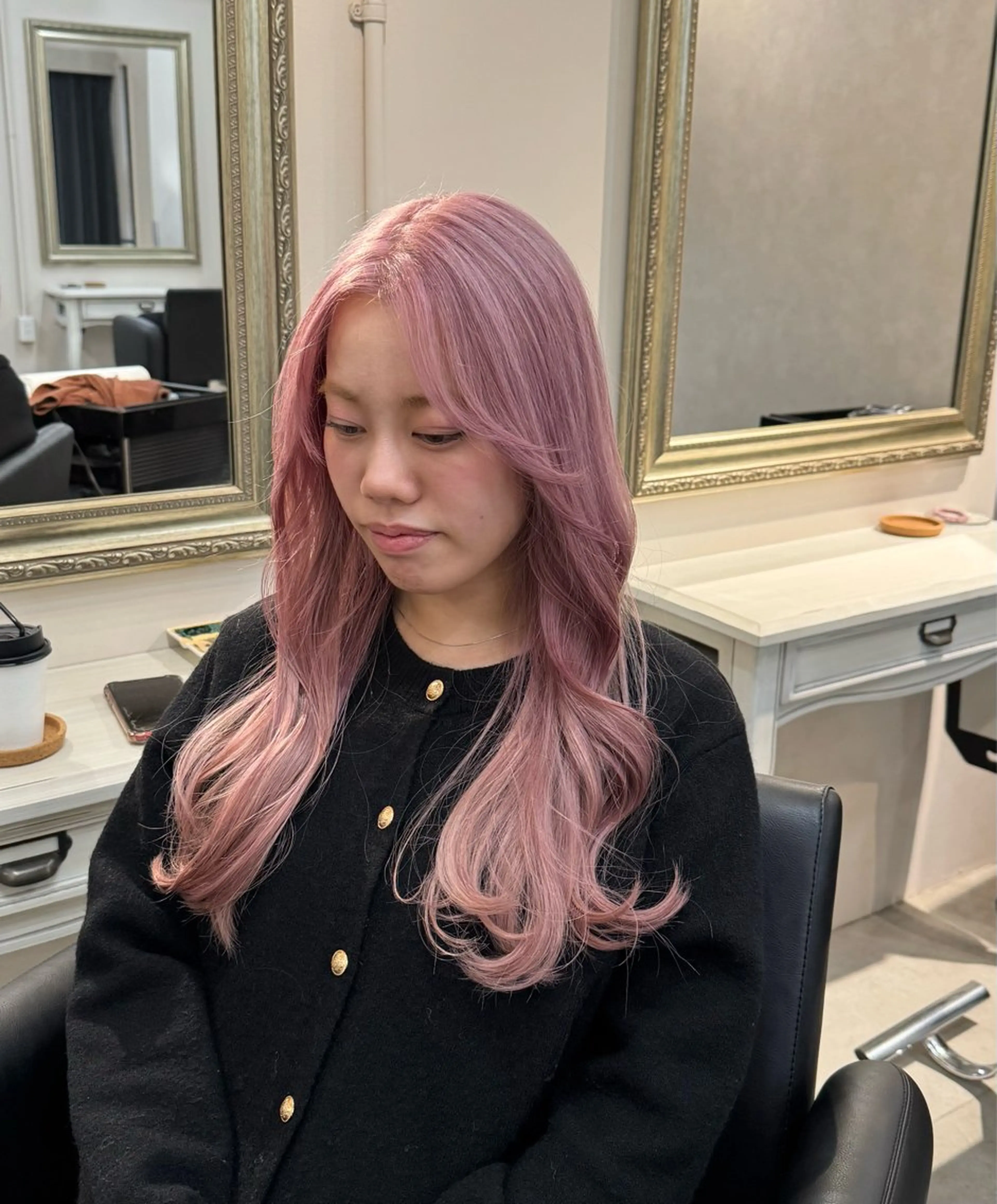 セミロング カット ヘアカラー トリートメント reira/堀江/ 似合わせカットのヘアスタイル