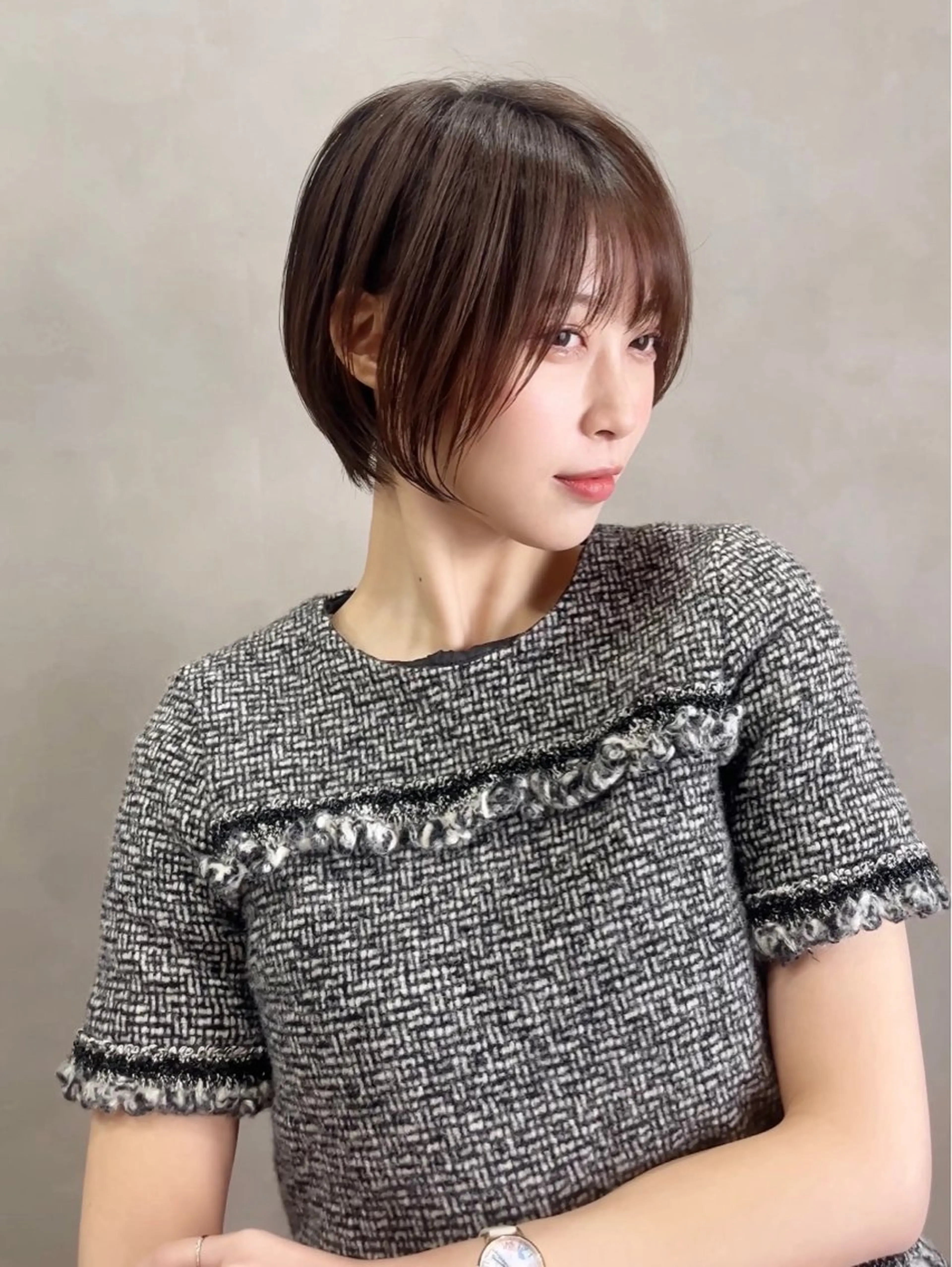 ショート カラー 瀧　元気/ショート/ 白髪ぼかし/髪質改善のヘアスタイル