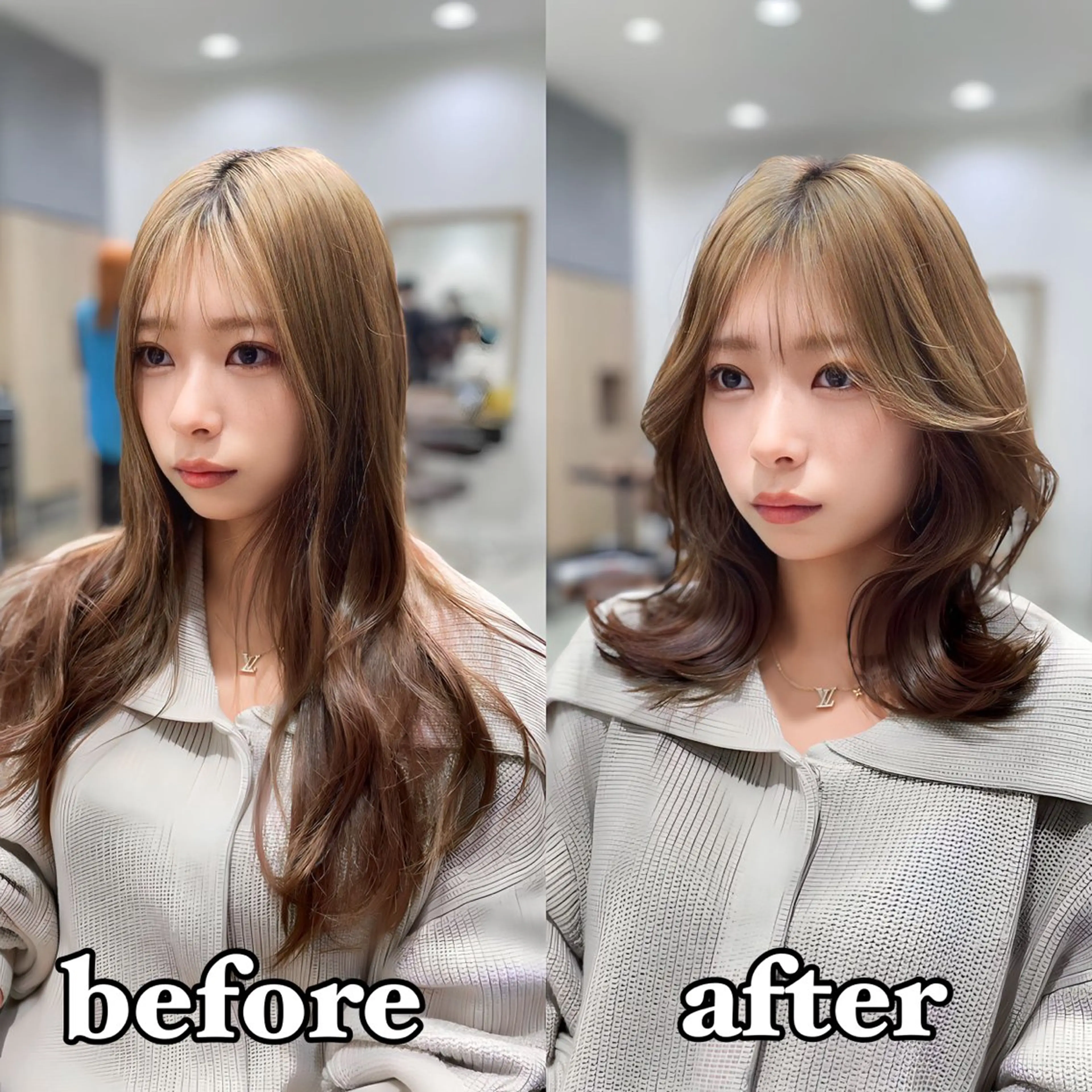 ミディアム 映える顔まわり/前髪 特化 💗 ユキマのヘアスタイル