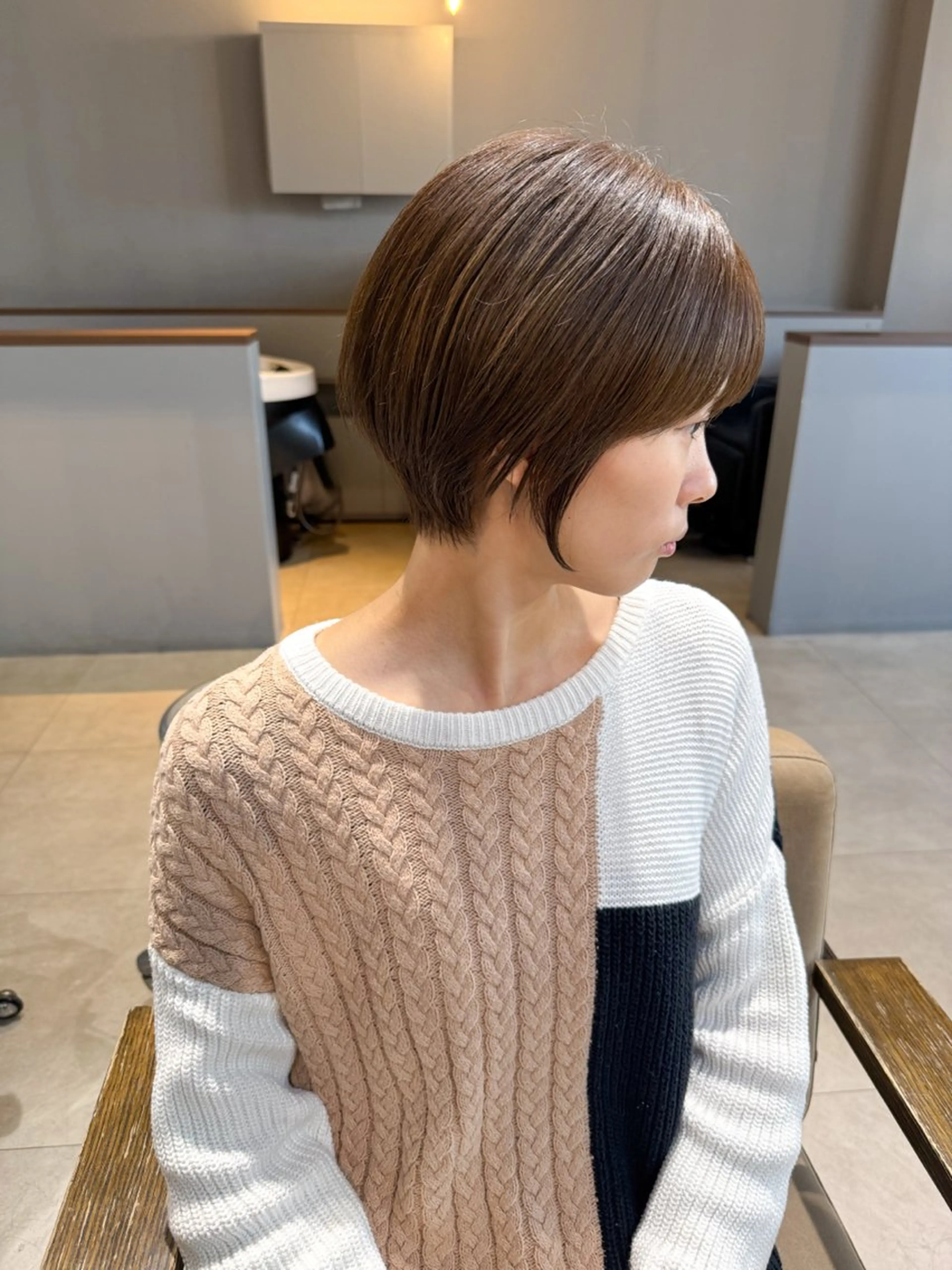 ショート ショートボブ ボブ ショートヘア カット 石原圭悟 /ショート/艶カラーのヘアスタイル