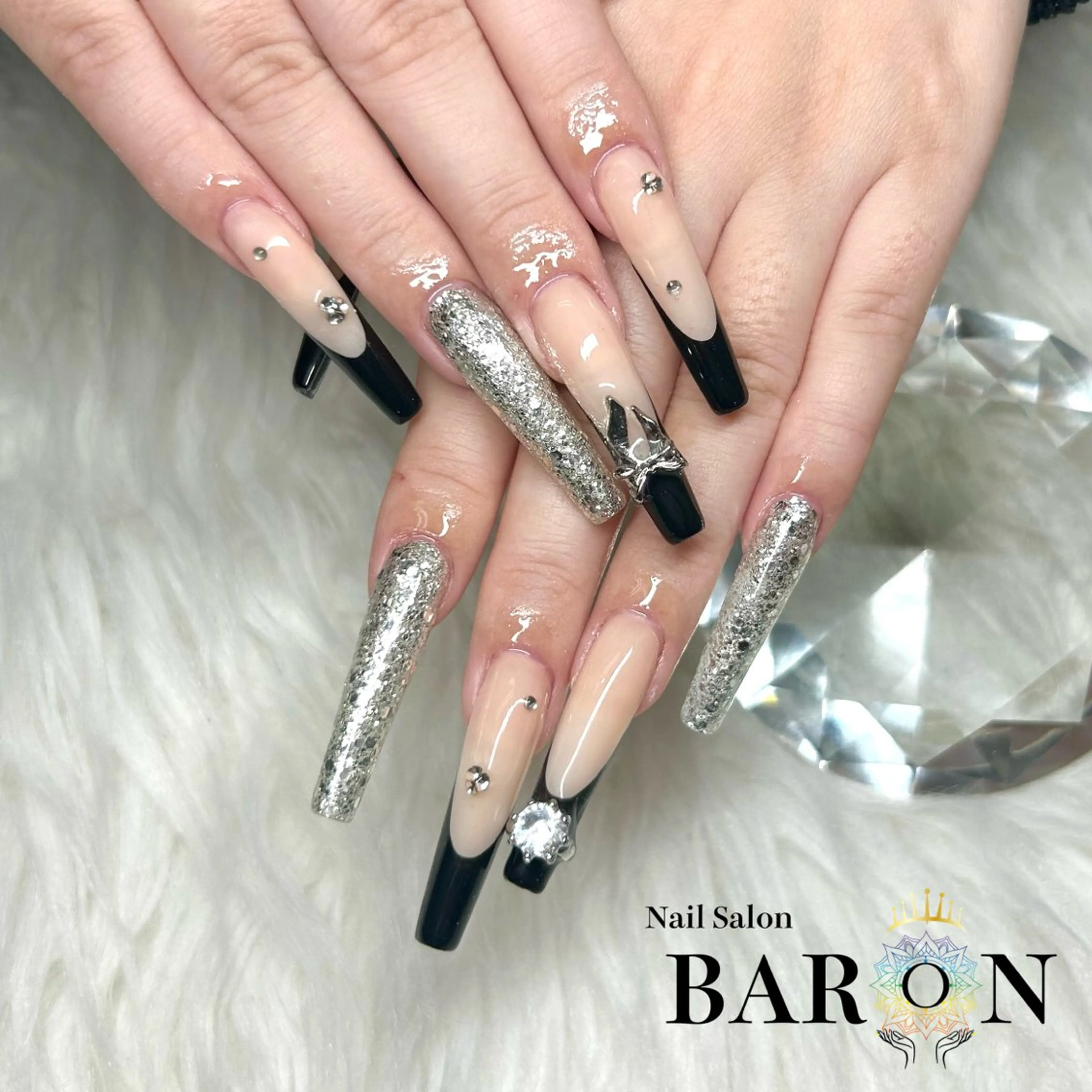 ネイル フレンチネイル ♛︎BARON♛︎ SUMIRE.のネイルデザイン