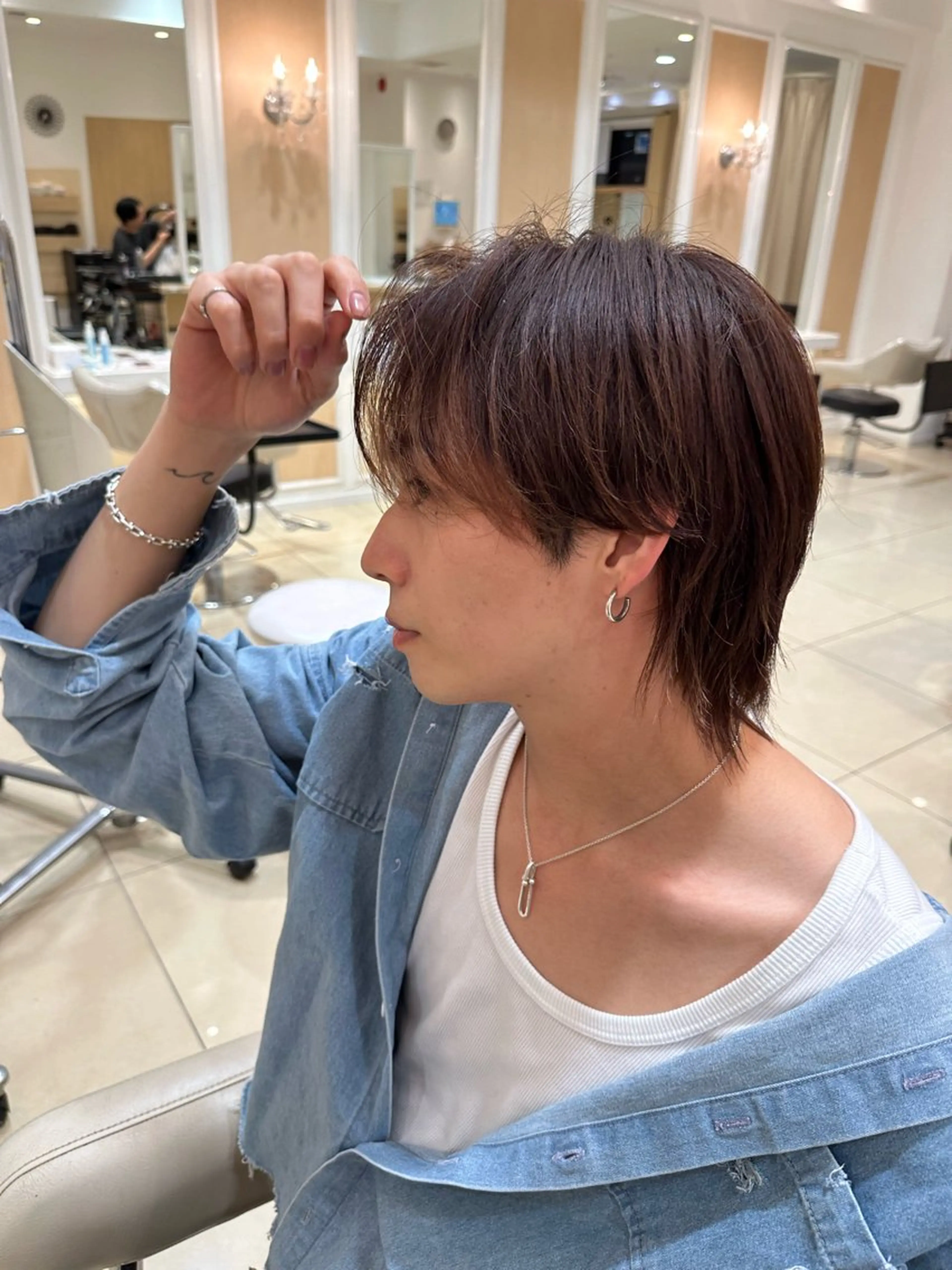 【メンズ限定🦋🌙】メンズカット＋ナチュラル前髪縮毛矯正＋シャンプーの写真