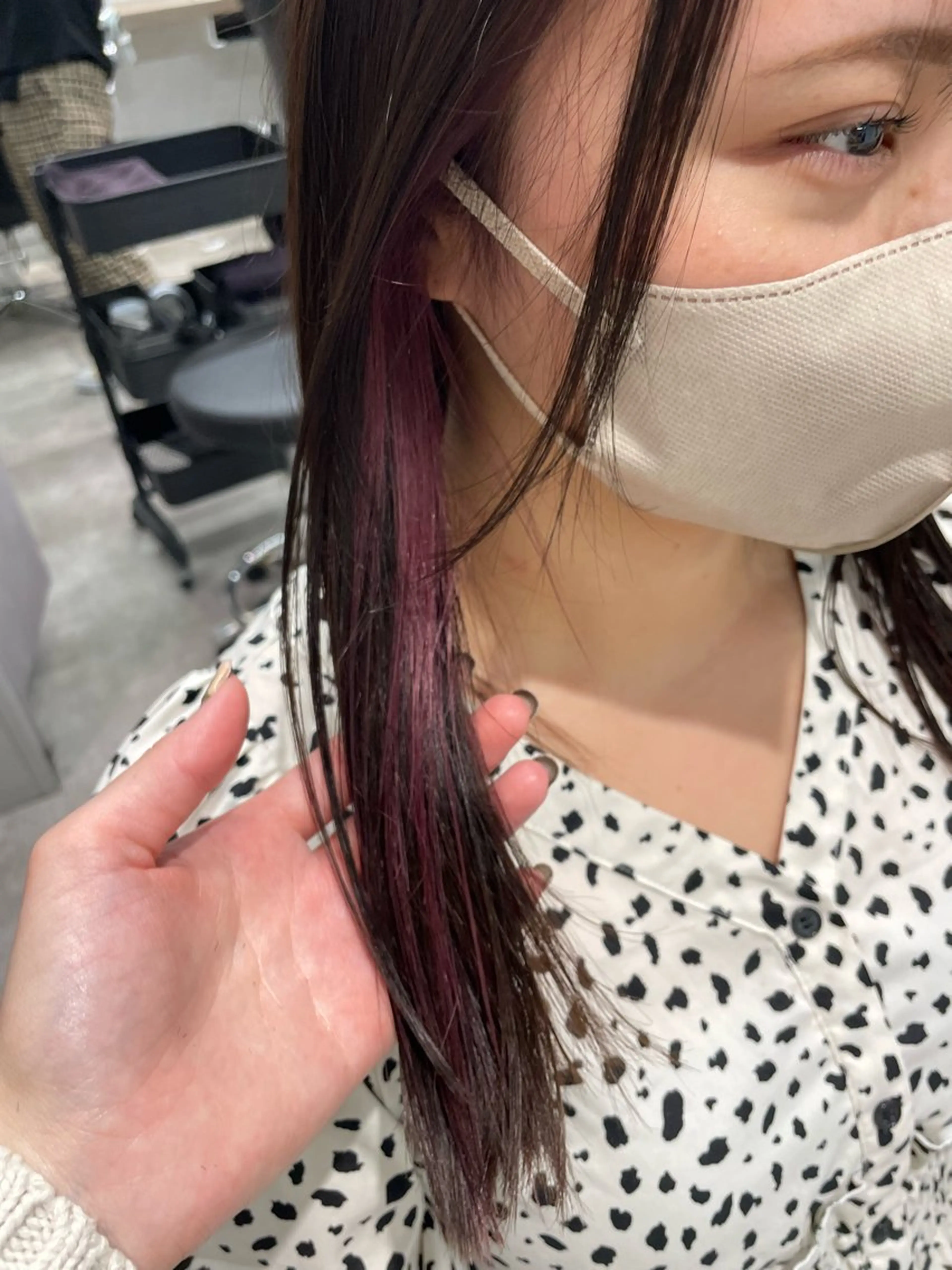 ロング ヘアカラー トリートメント 質感再生カラー/ 髪質改善/karinのヘアスタイル