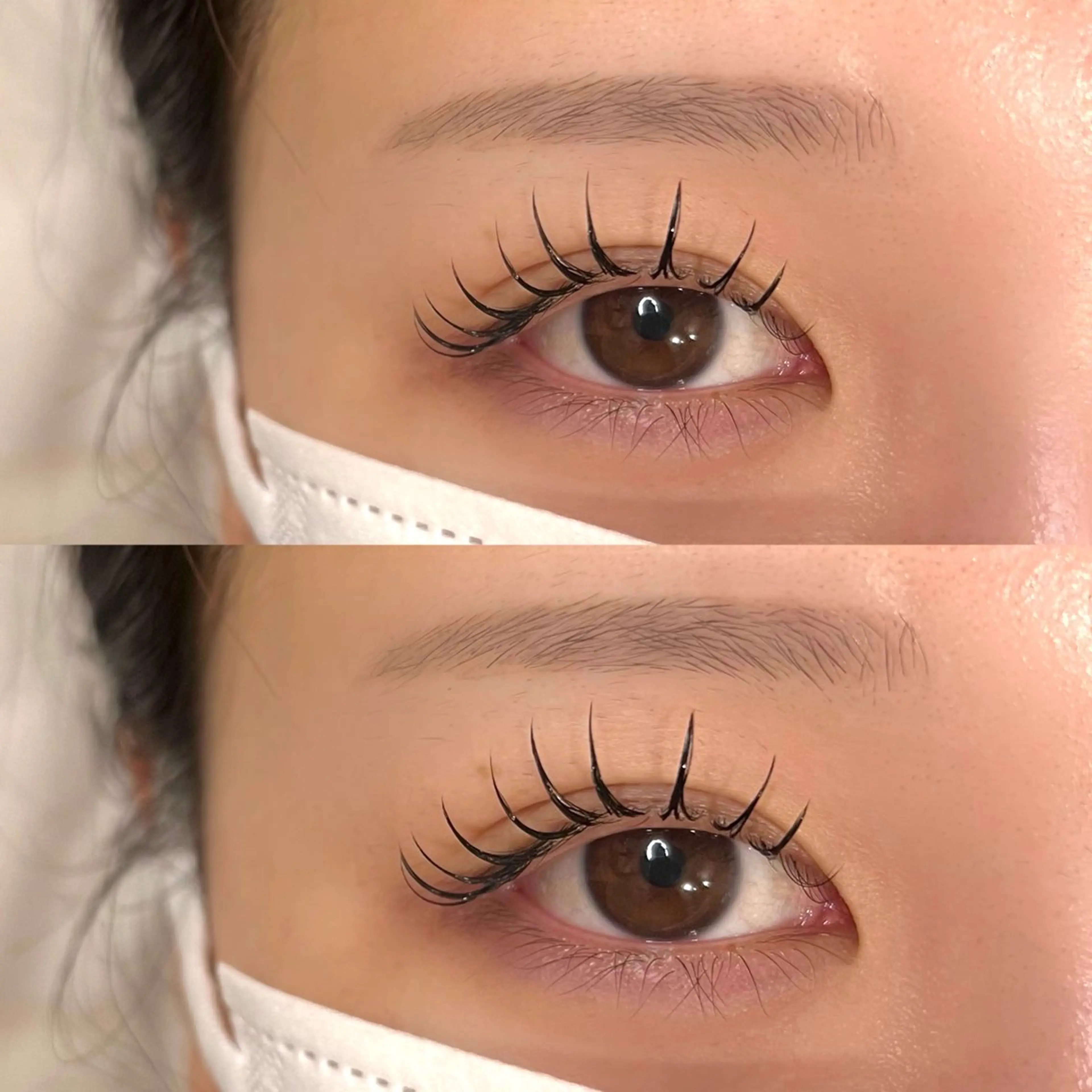 エクステ×パーマの新技術！【アンドヘルシー 80本】普段のエクステより根本からぱっちり見せたい方にオススメ◎の写真