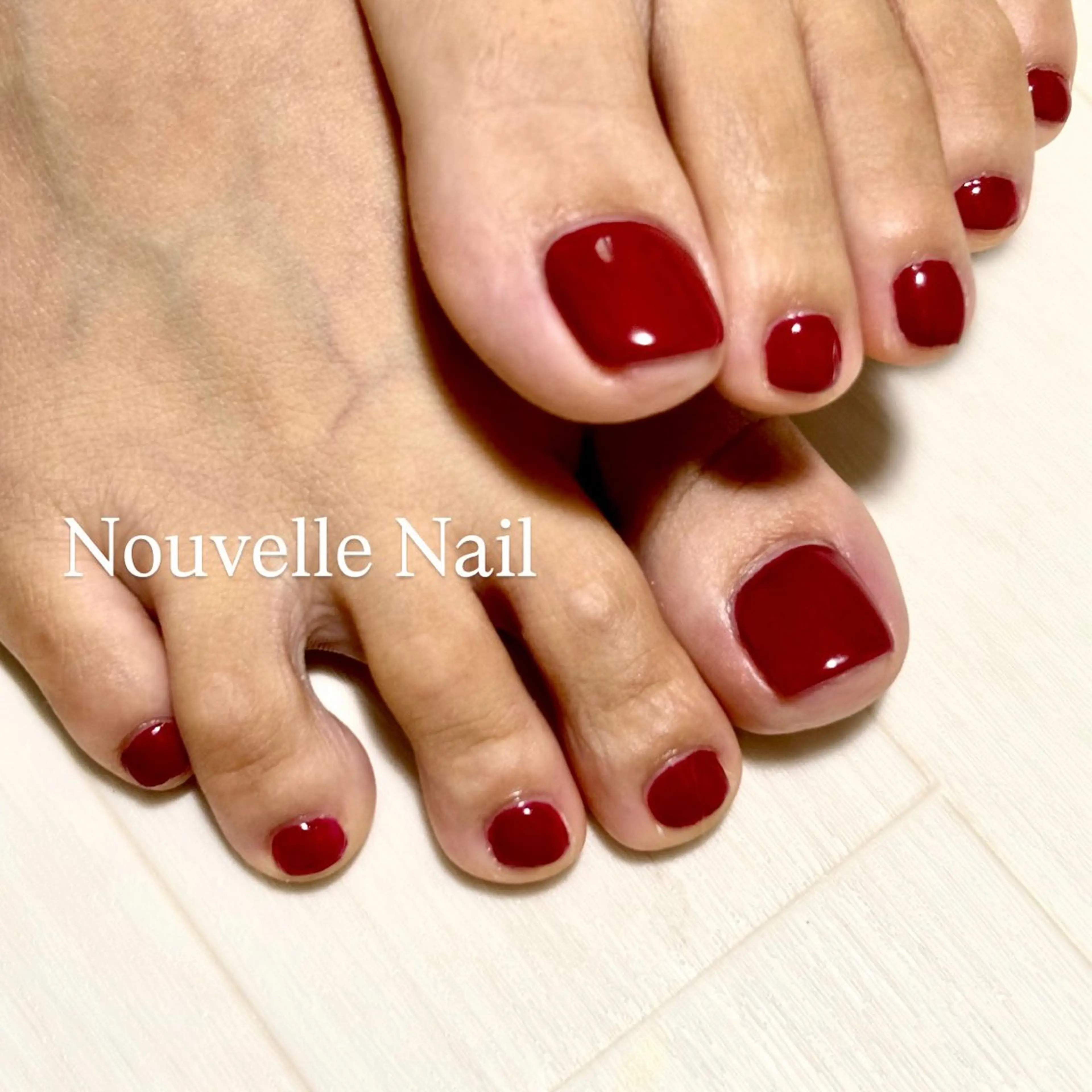 フットネイル(オフ込み)120分　ワンカラーネイルの写真