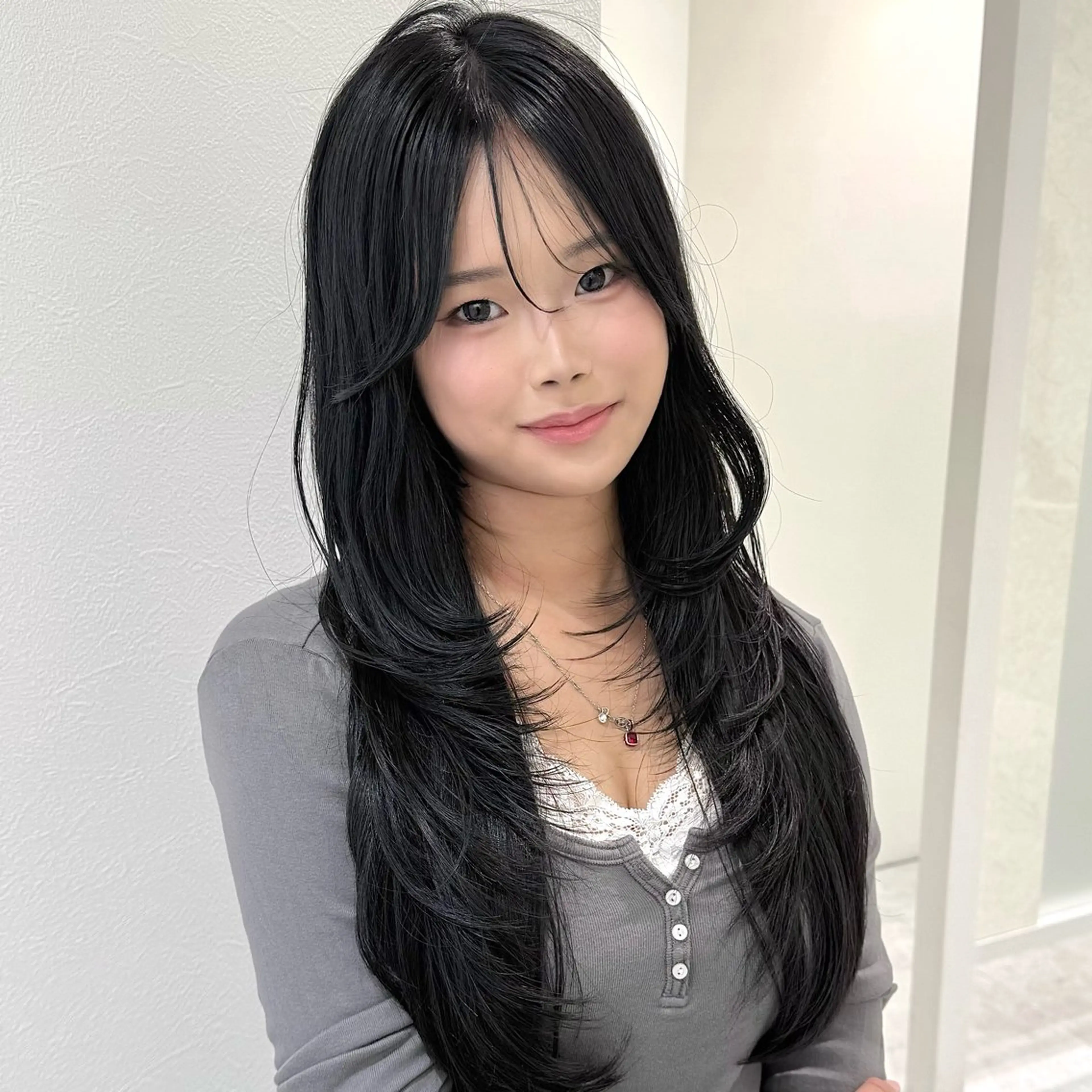 ロング 韓国𝐻𝑎𝑖𝑟 🇰🇷🖤ハラのヘアスタイル