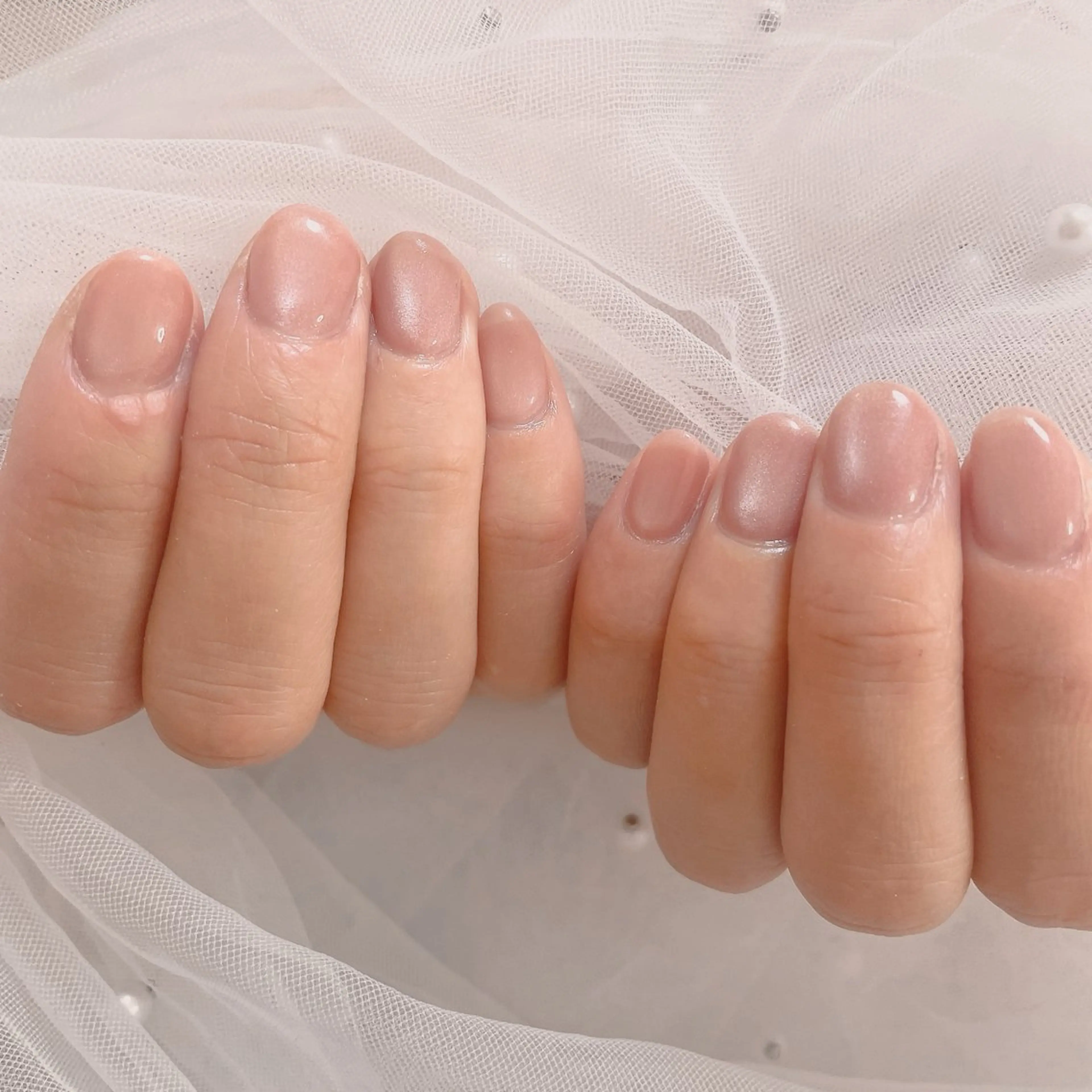 ネイル マグネットネイル ピンク 春ネイル ハンドネイル ネイルサロン なっちゃん(古千谷)のネイルデザイン