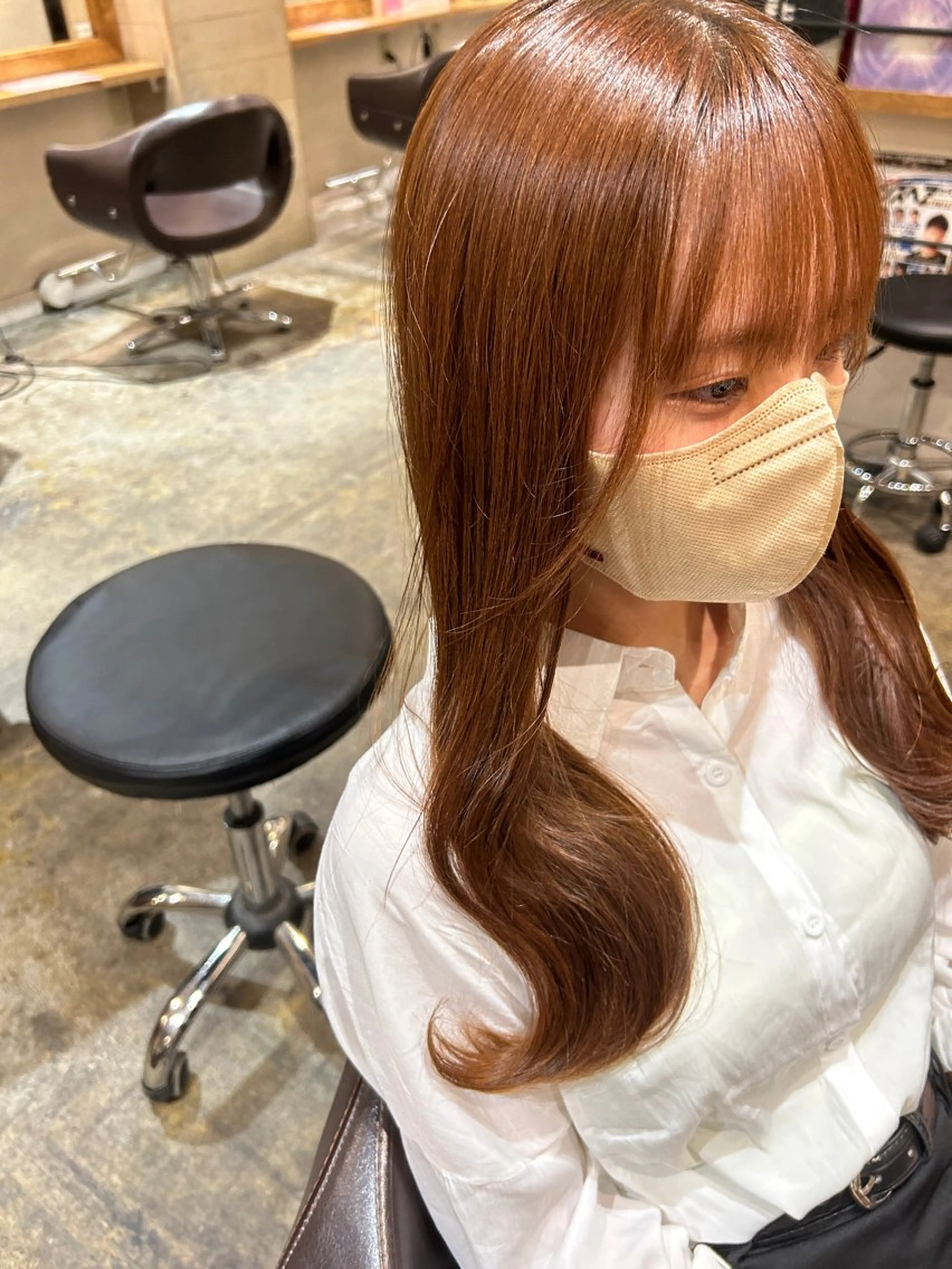 ロング カラー レイヤーカット/ 縮毛矯正🇰🇷早坂のヘアスタイル