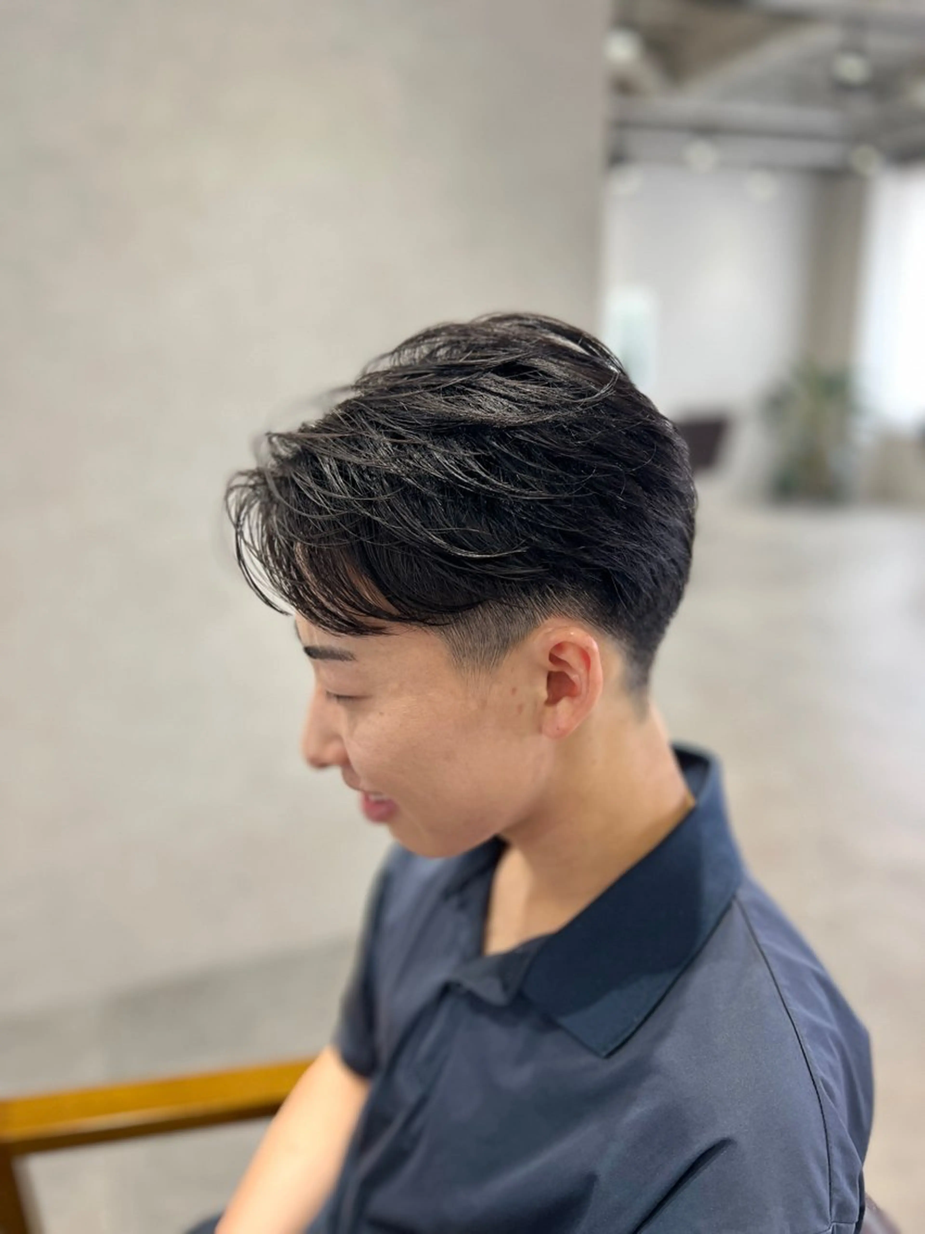 ショート カット パーマ 岸本 桂輝のヘアスタイル