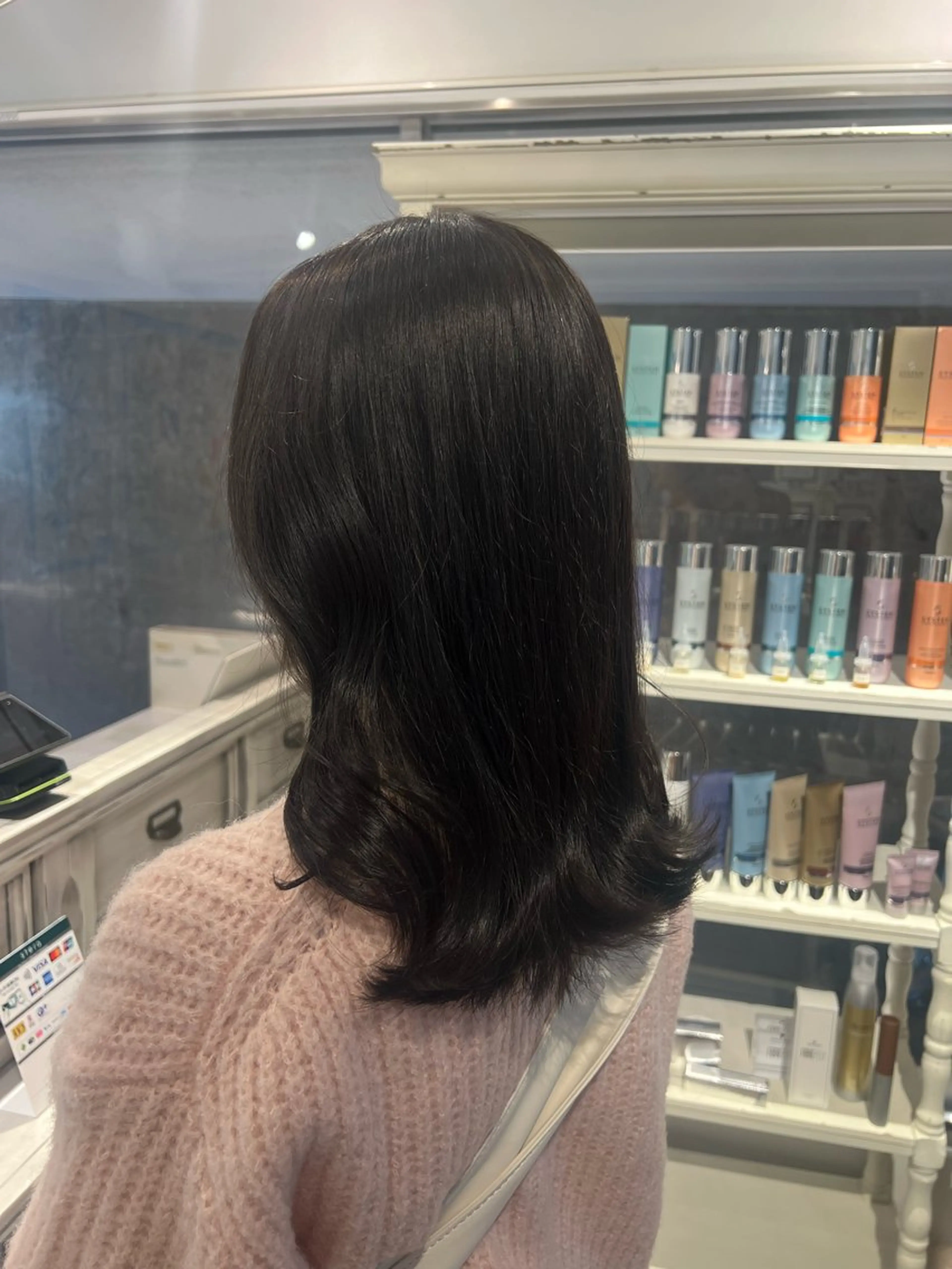 カラー 透明感カラー ミカ/名駅/レイヤー /ブリーチなしカラーのヘアスタイル