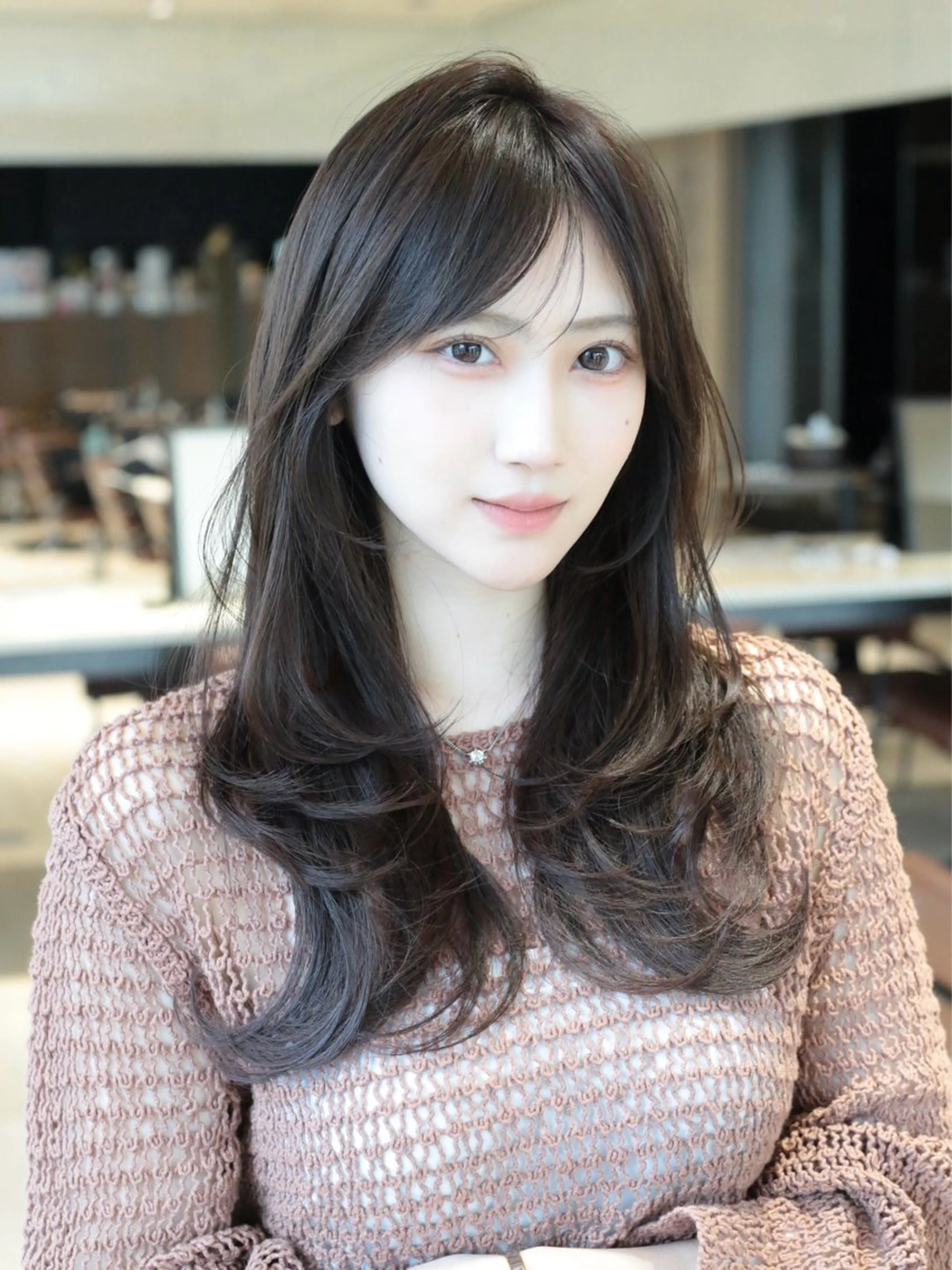 ロング カラー レイヤーカット カット ヘアカラー トリートメント レイヤー/顔周り /透明感🩶高橋大のヘアスタイル