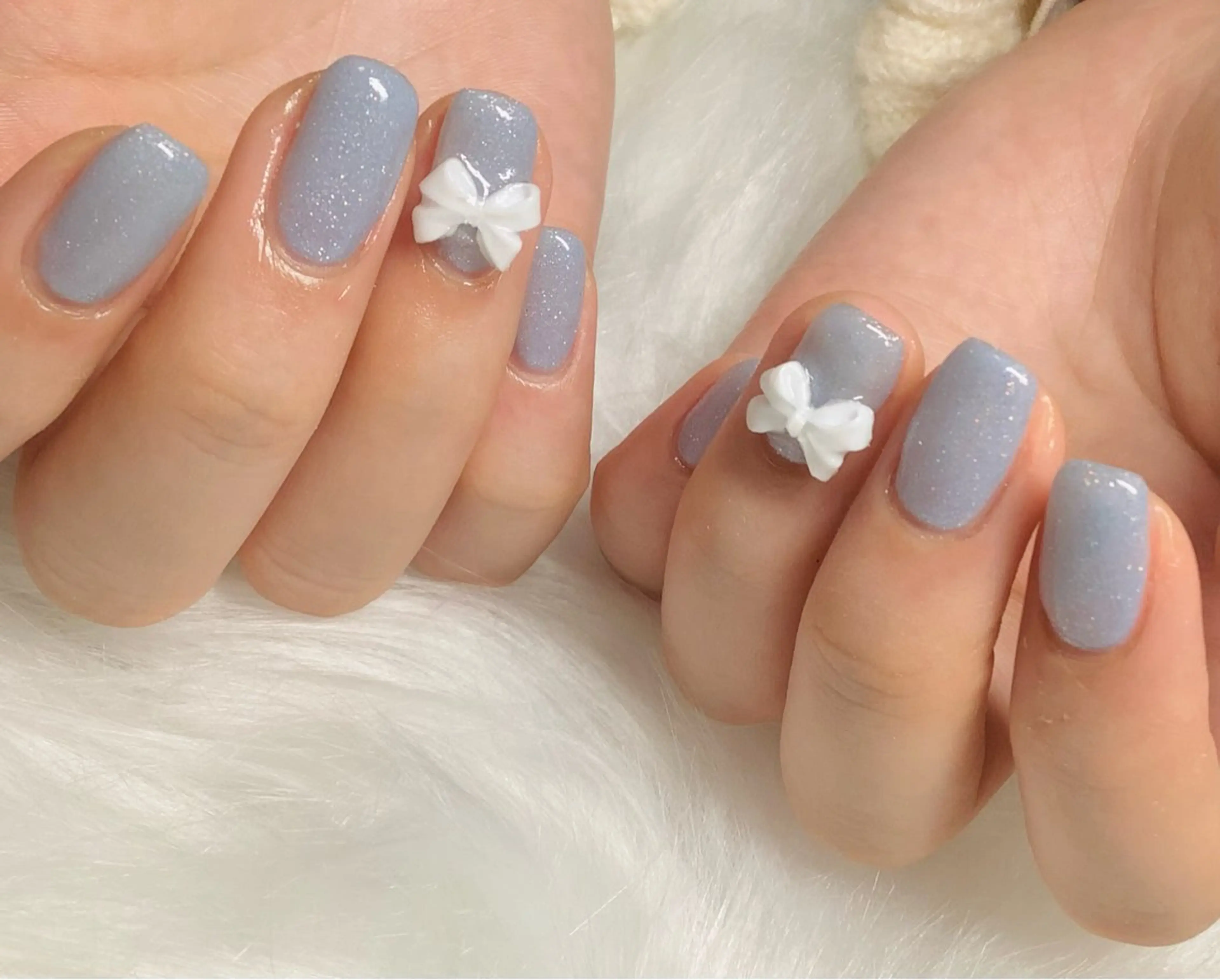 【オフ込み】🎀リボンパーツ2本付き🎀 ワンカラーorラメグラデーションの写真