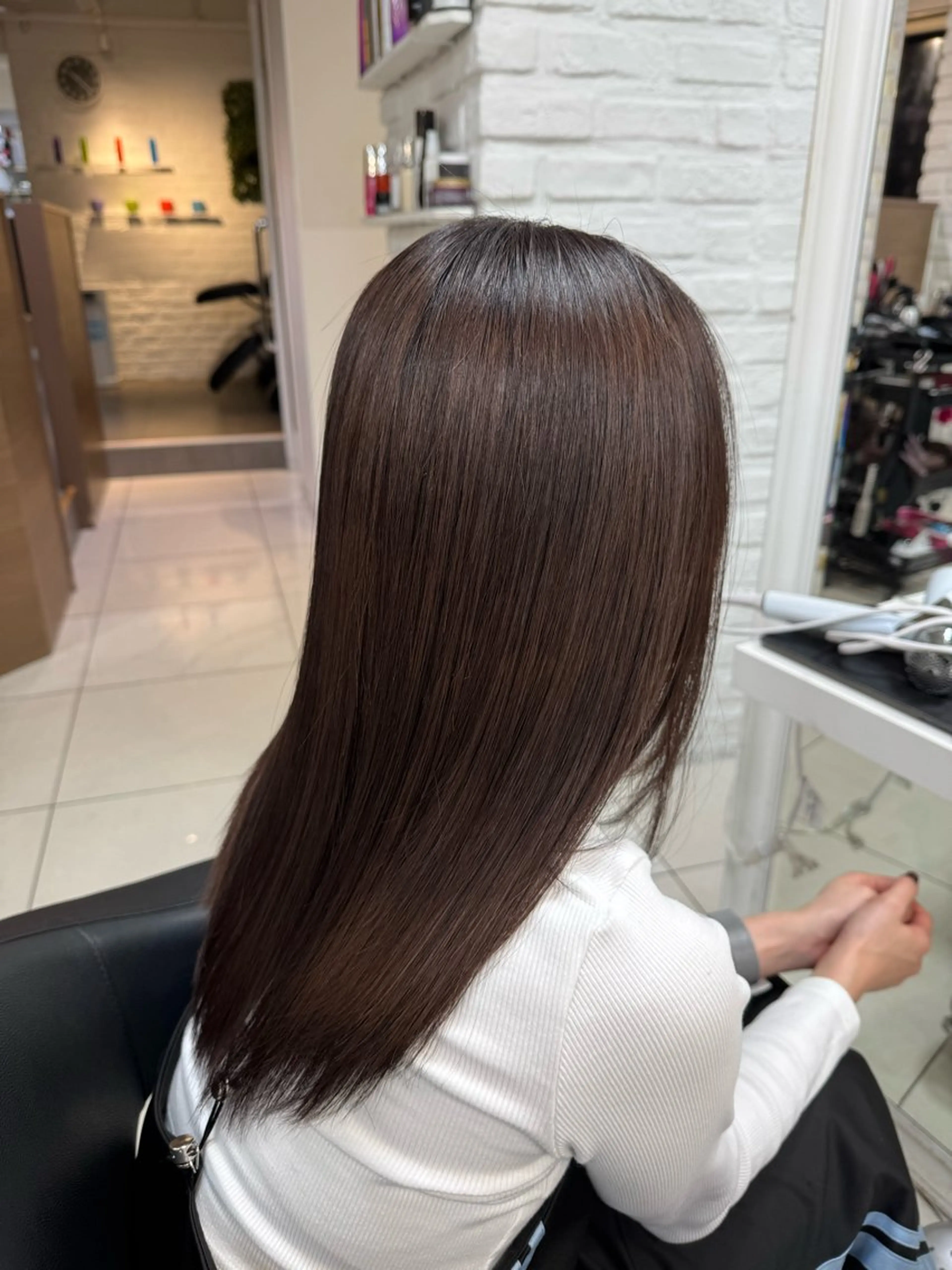 セミロング カラー ブラウンカラー 髪質改善 カット ヘアカラー トリートメント 【髪質改善】 kasumi🌷🌷のヘアスタイル