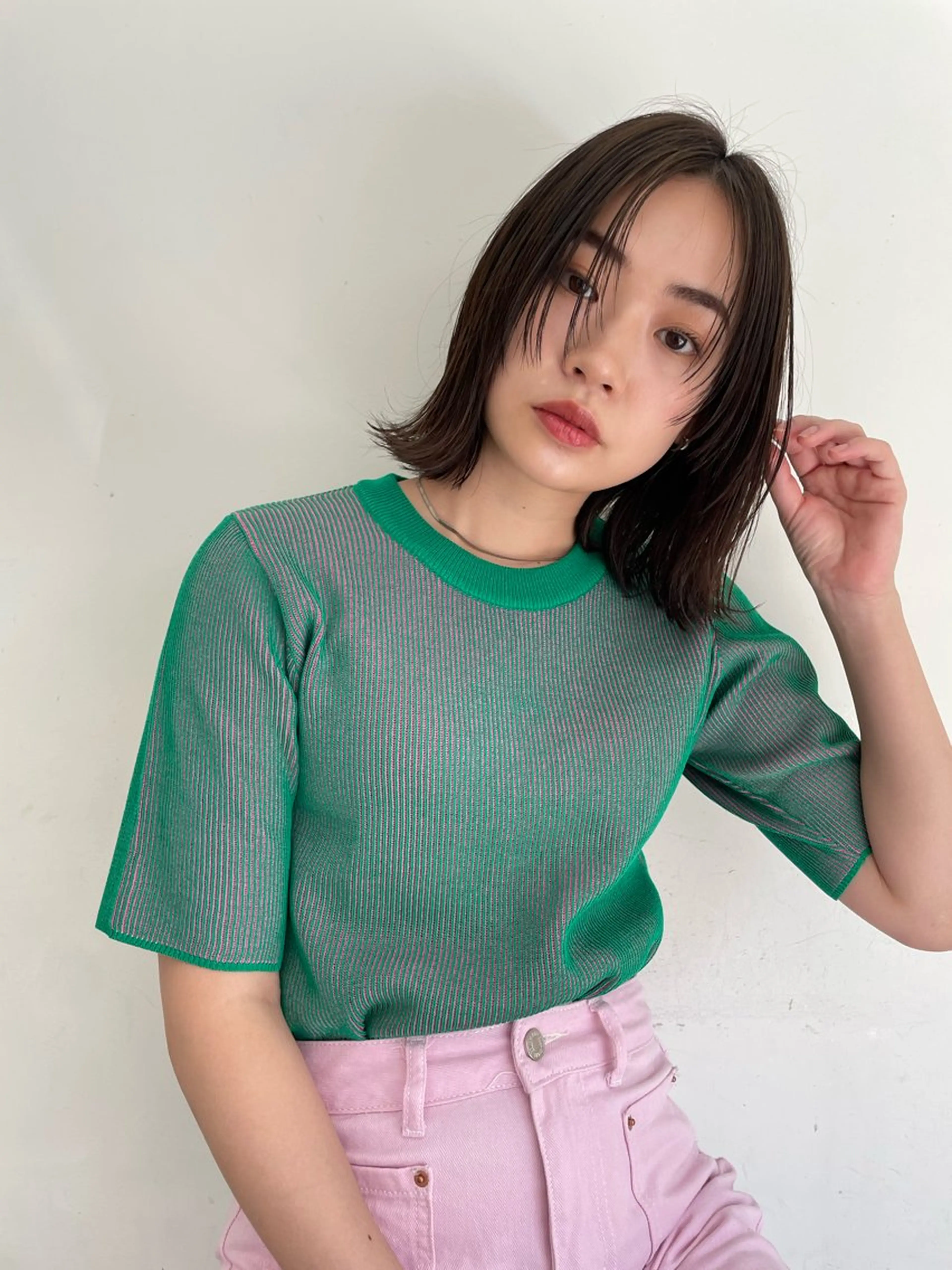 ミディアム 顔周りカット レイヤーカット カット 🎧倉持 来希🎧のヘアスタイル