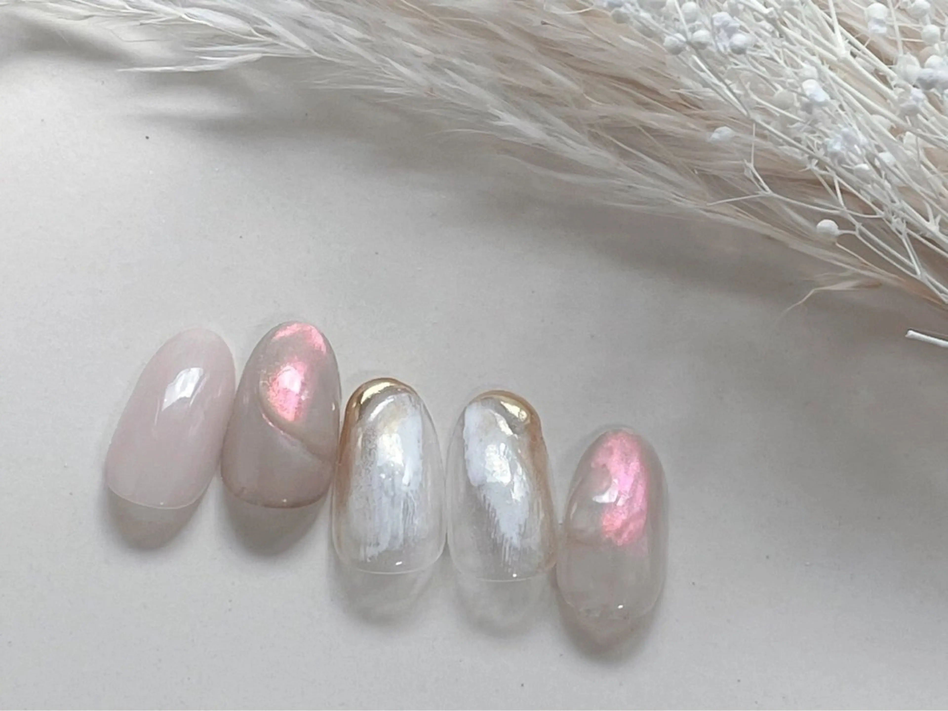 ネイル オーロラネイル フラワーネイル フットネイル フレンチネイル ジェルネイル ハンドネイル kikinail 溝の口のネイルデザイン