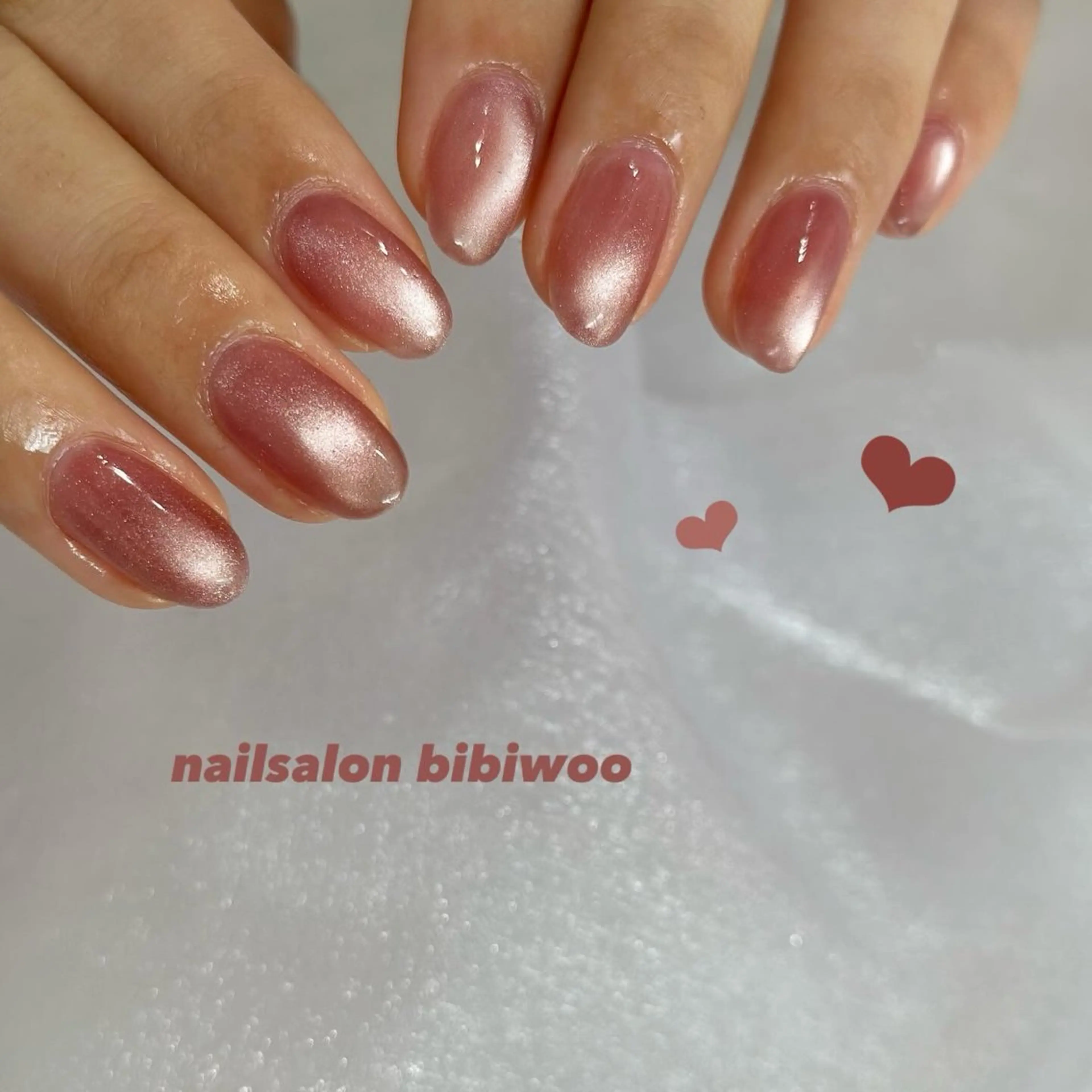 ネイル マグネットネイル ワンカラーネイル bibiwoo Ayakoのネイルデザイン