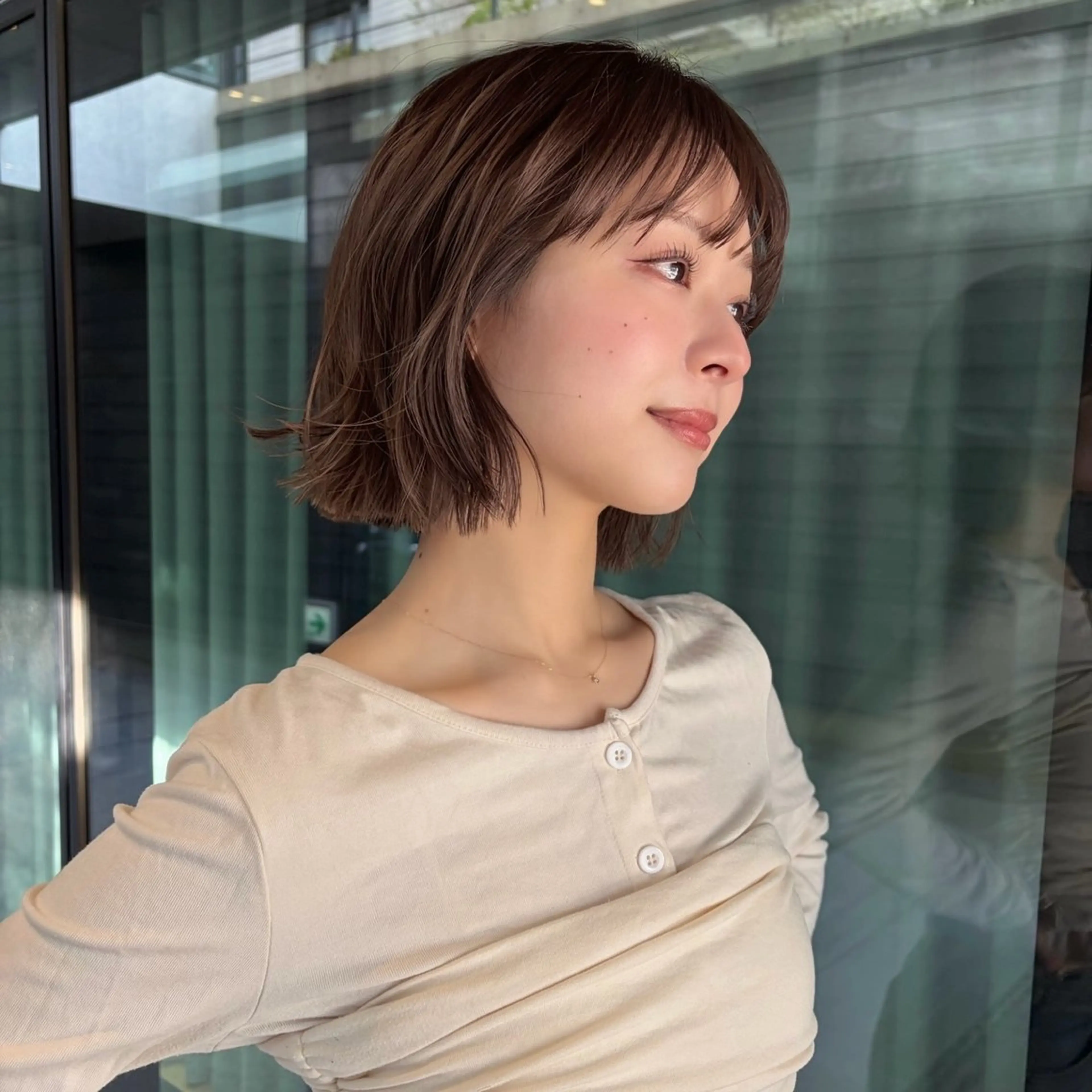 ショート ボブ カット ヘアカラー トリートメント 🌸透明感/レイヤー / 栗林 彩🌸のヘアスタイル