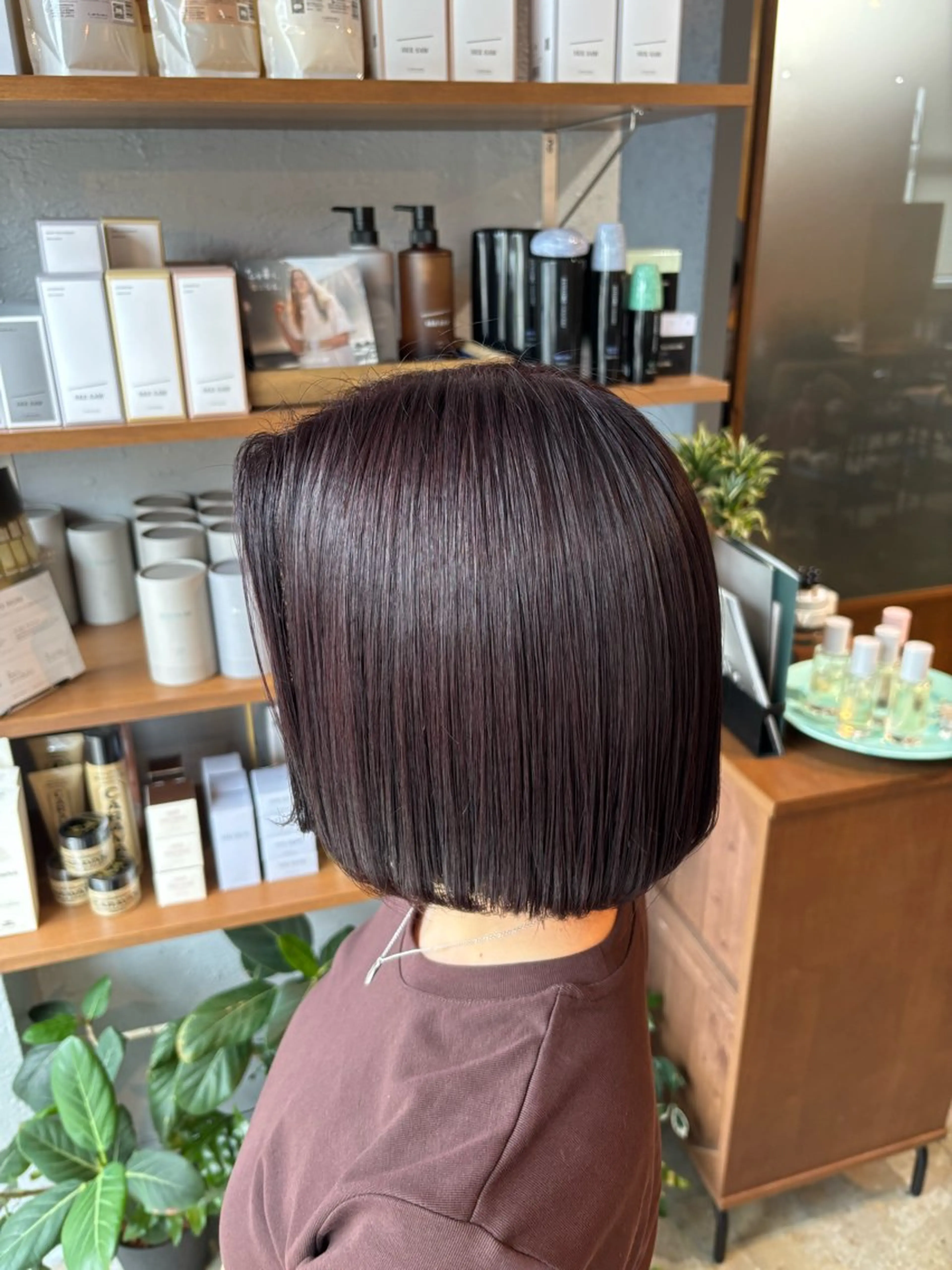 カラー ブラウンカラー カシス 透明感カラー ピンクカラー ヘアカラー Hair Ruup みすずのヘアスタイル