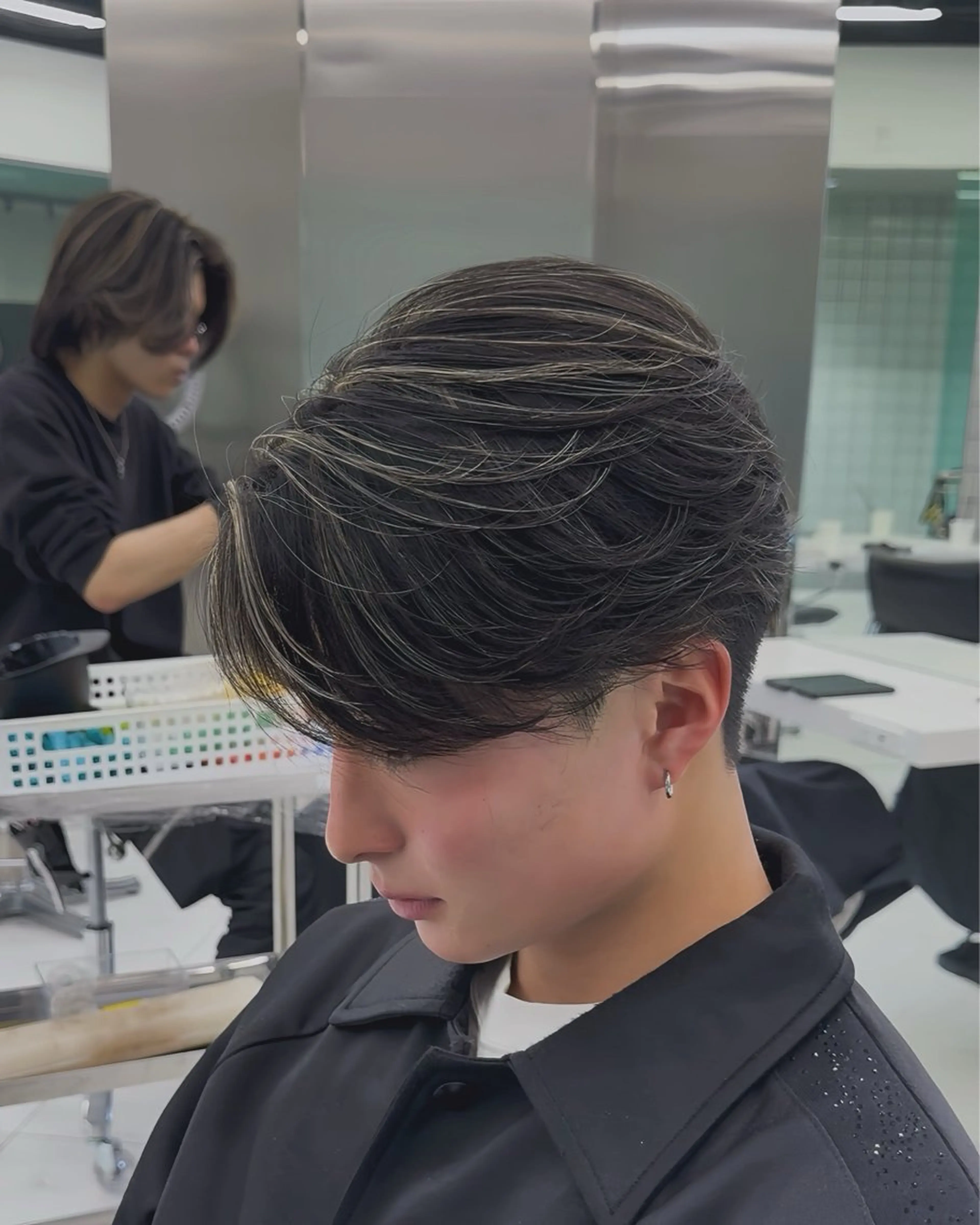 カラー メンズ ヘアカラー 高崎 堅心のヘアスタイル