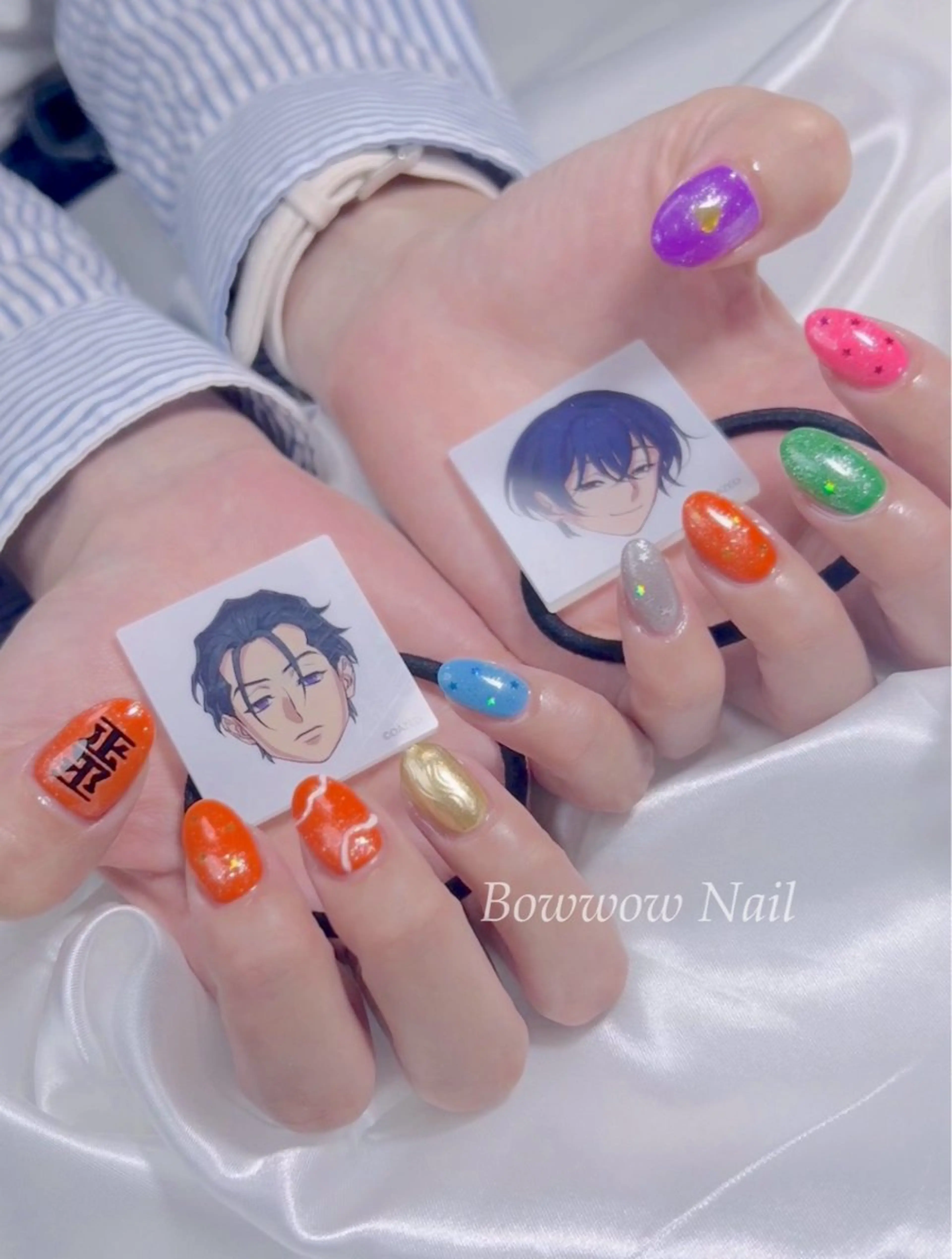 ネイル 長さ出し 韓国ネイル ワンホンネイル Bow wow Nail さや🧸のネイルデザイン