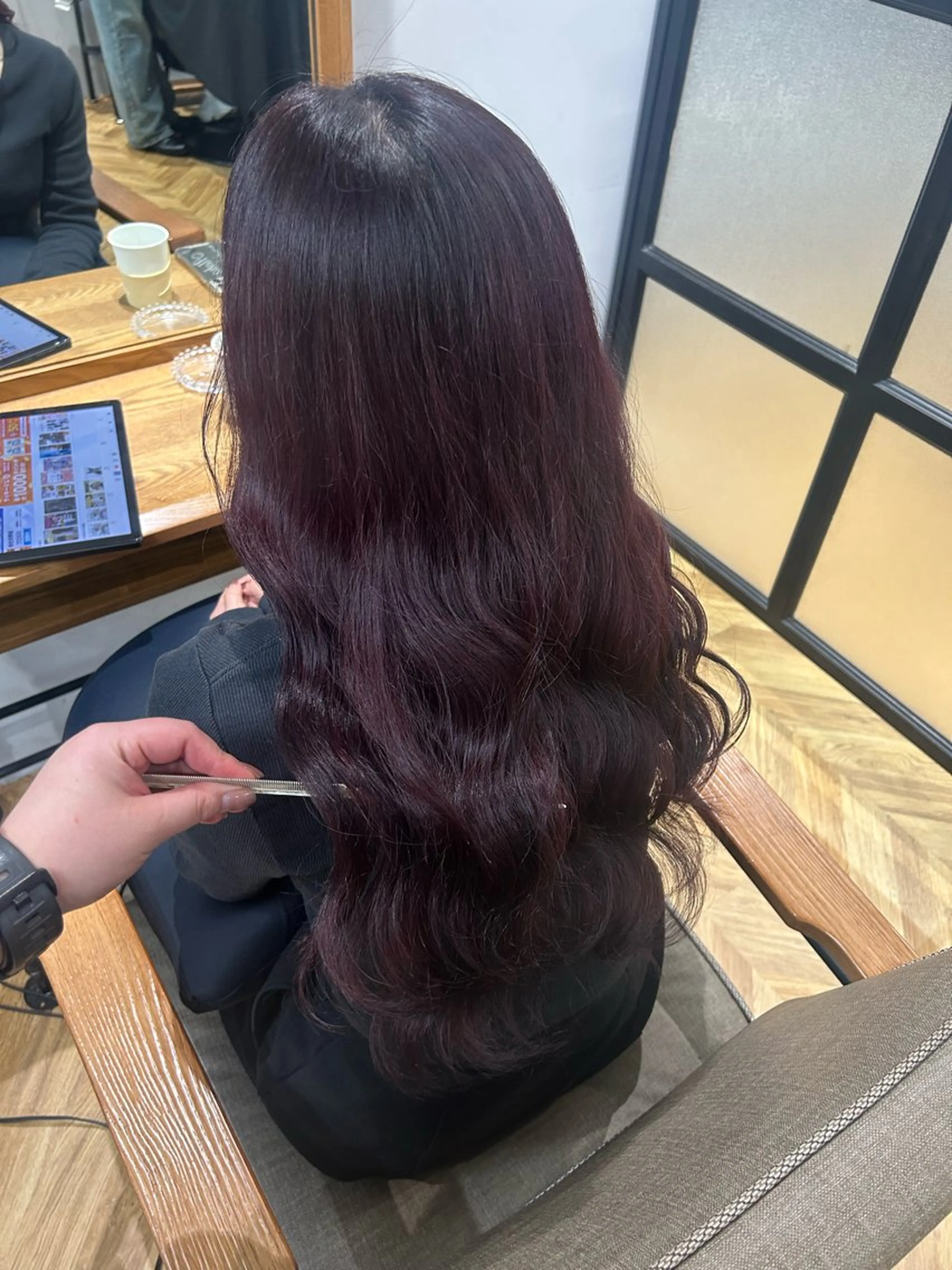 ロング カラー ボルドーカラー レッドカラー 🪄✨艶髪✨🪄 いわさきのヘアスタイル
