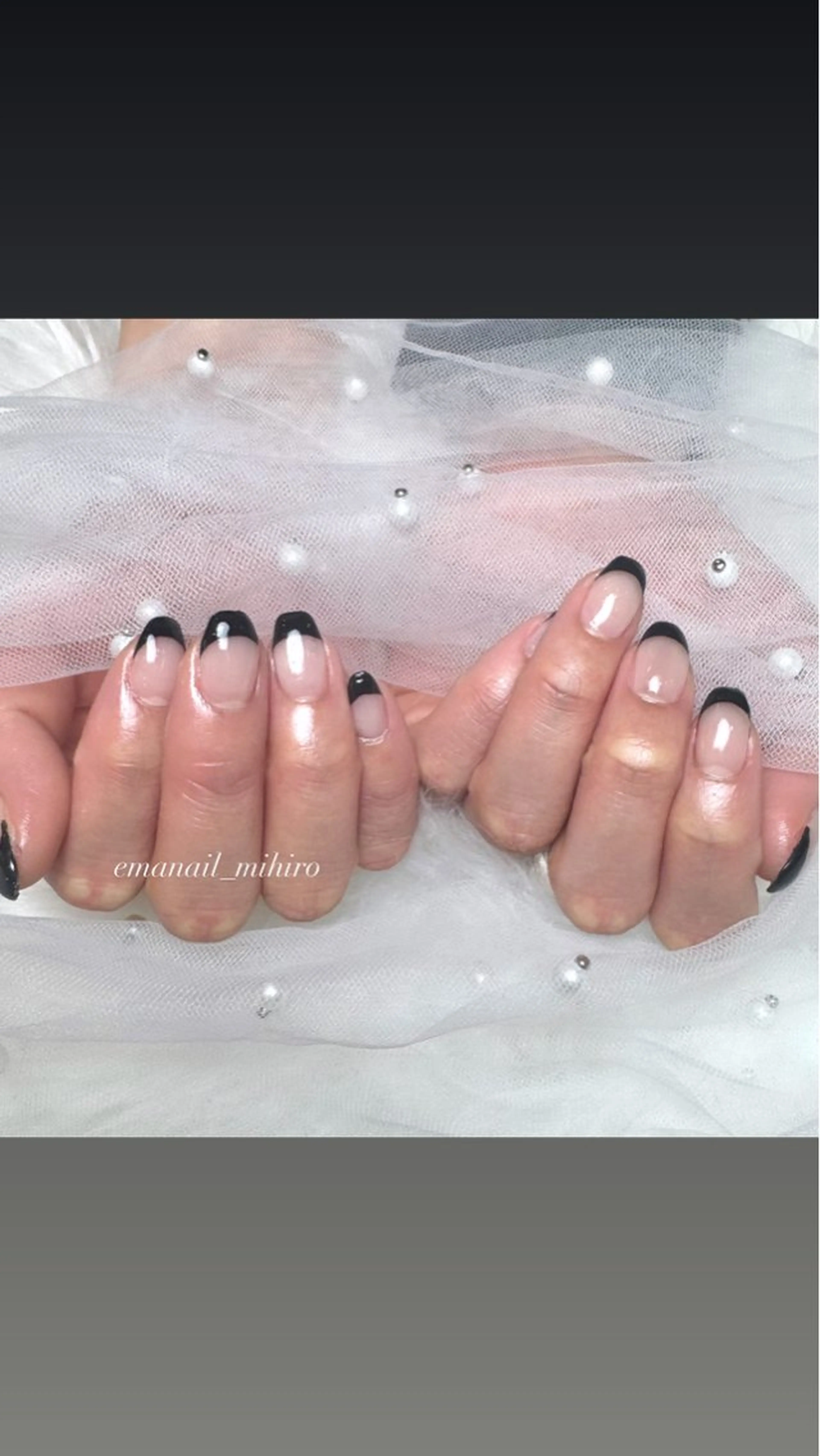 ネイル フレンチネイル ハンドネイル EmaNail瓢箪山 🌼Mihiroのネイルデザイン
