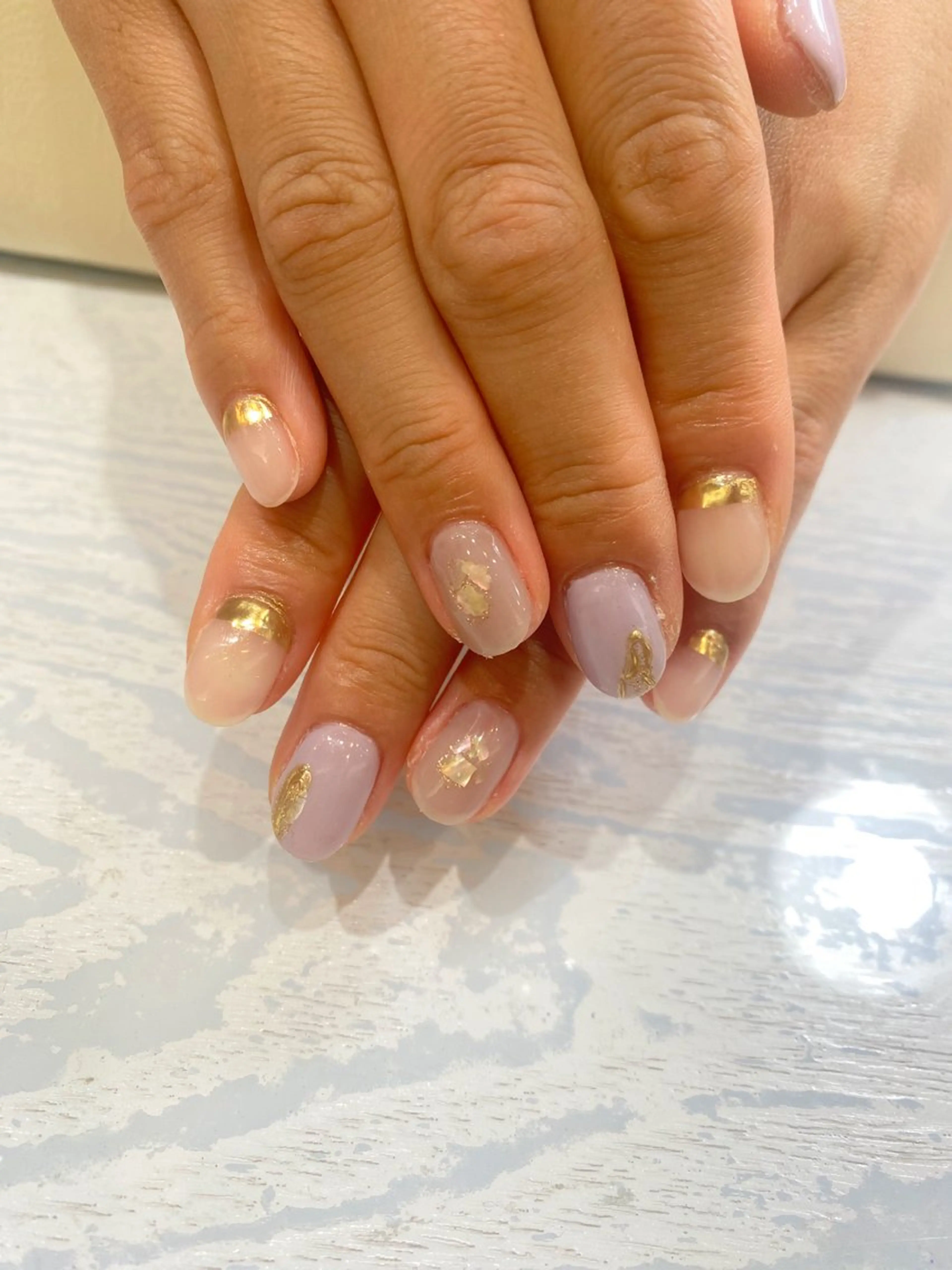 ネイル アートネイル ニュアンスネイル Nest 岩崎のネイルデザイン