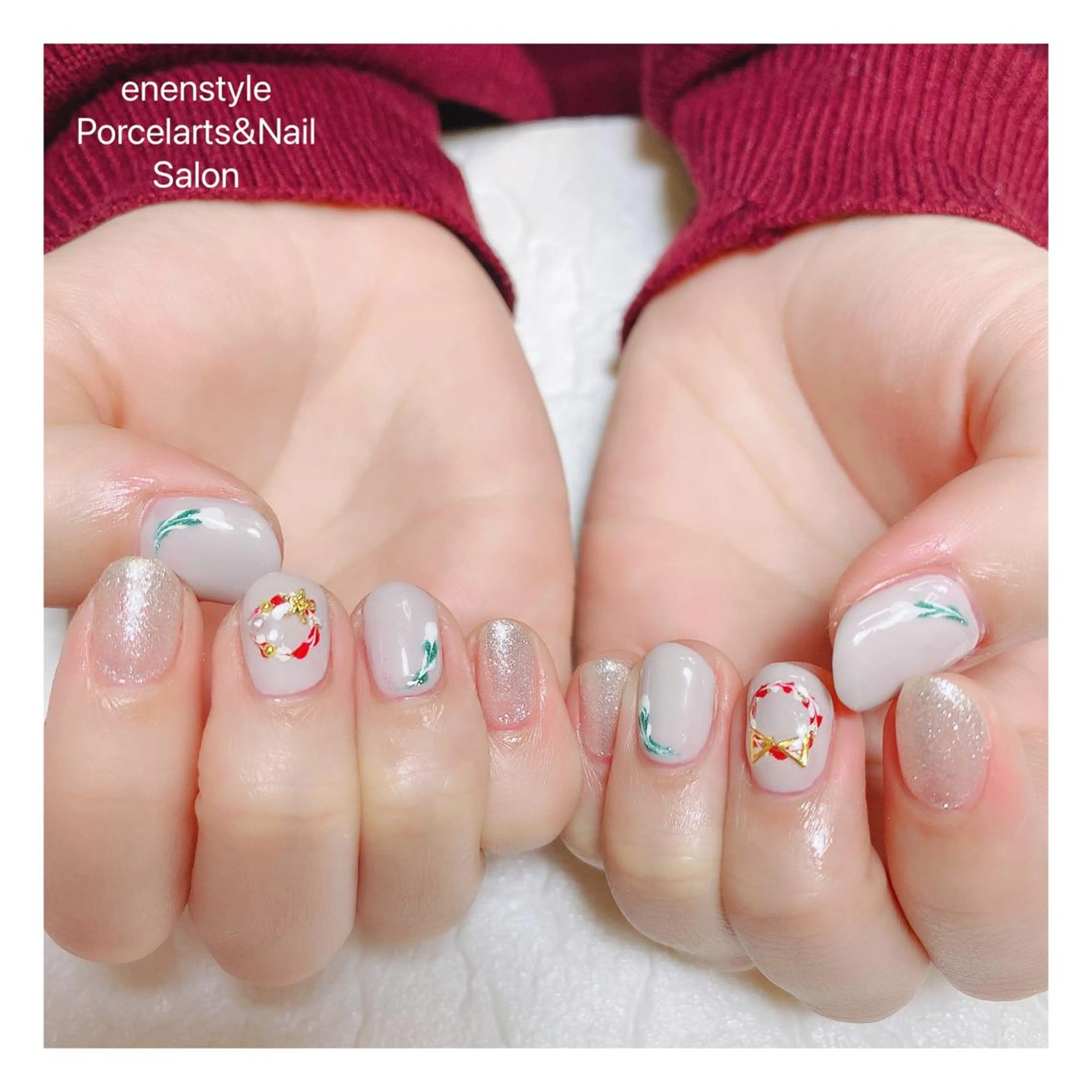 ショート ネイル ハンドネイル 👑enen style👑のネイルデザイン